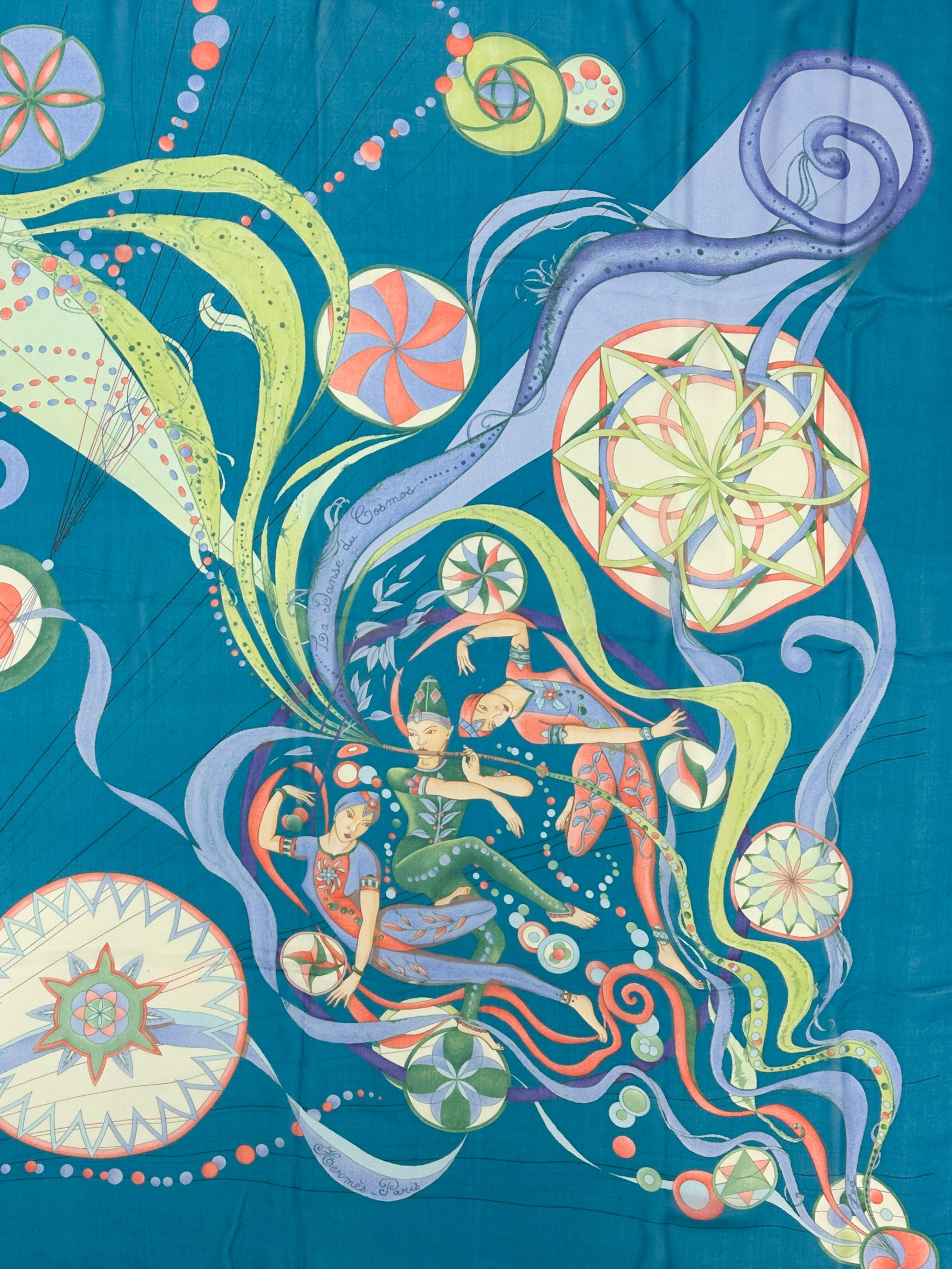 Hermès La Danse du Cosmos Mousseline 140