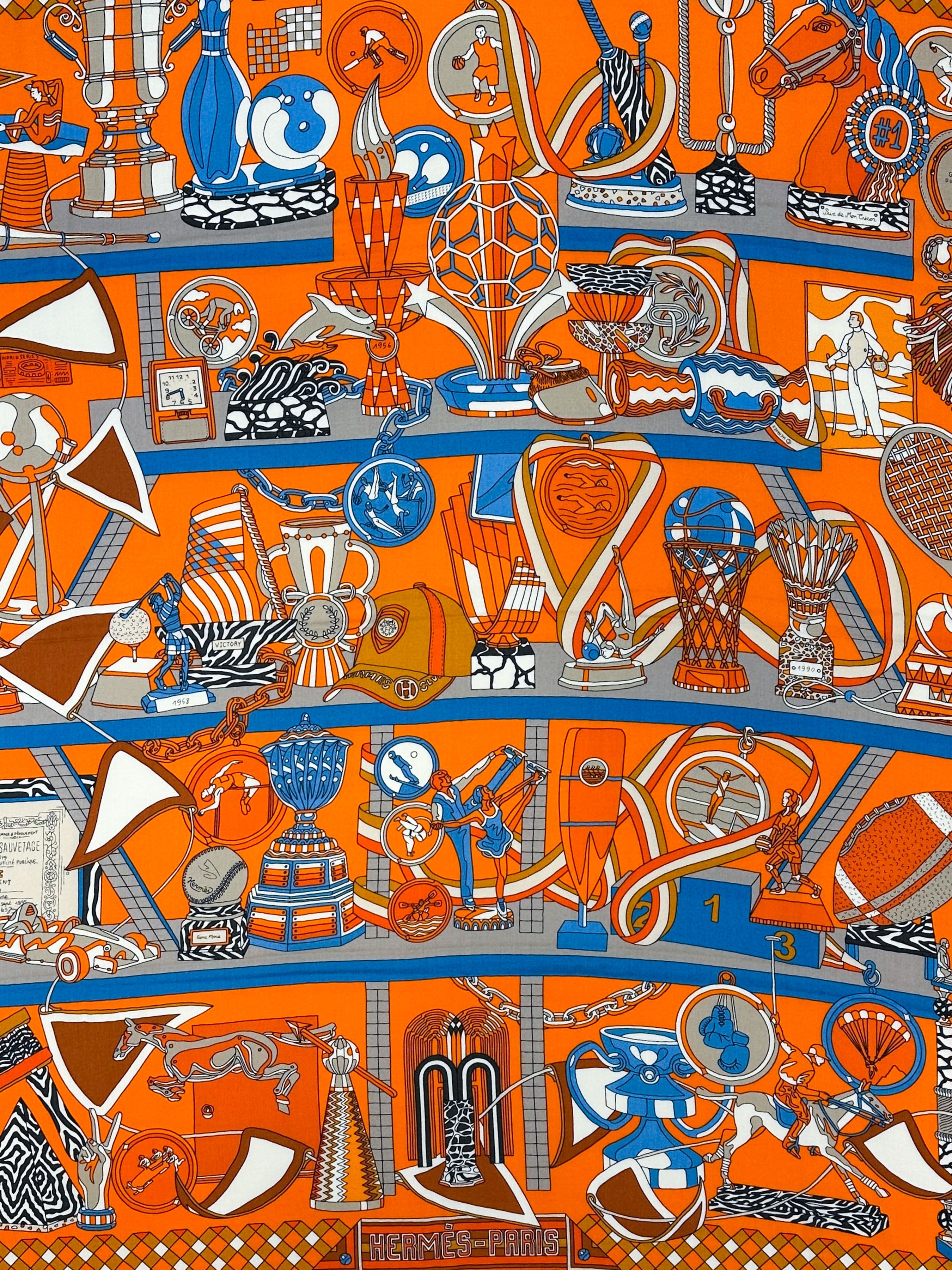 Hermès Les Trophées Cashmere Silk 140