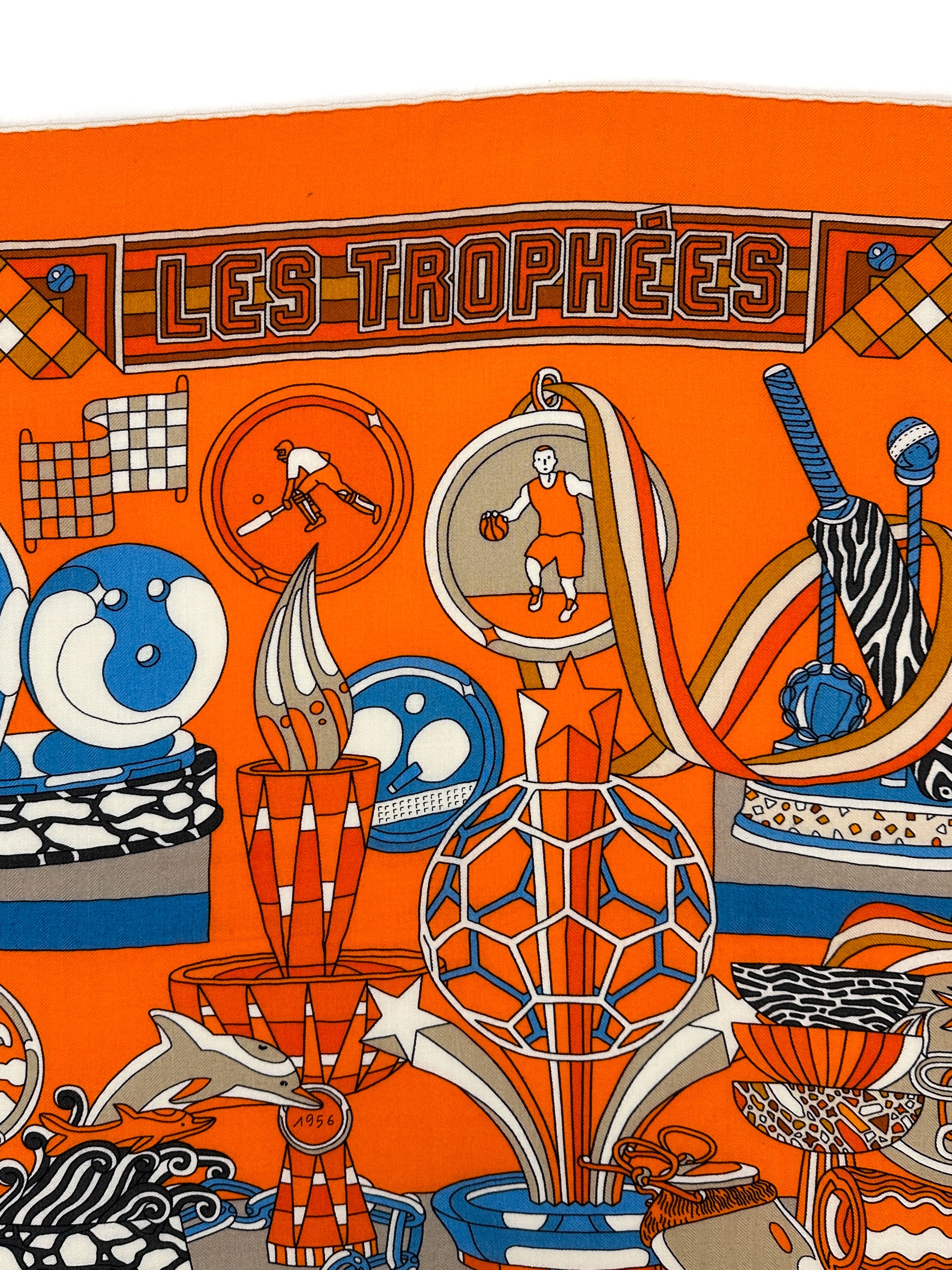 Hermès Les Trophées Cashmere Silk 140