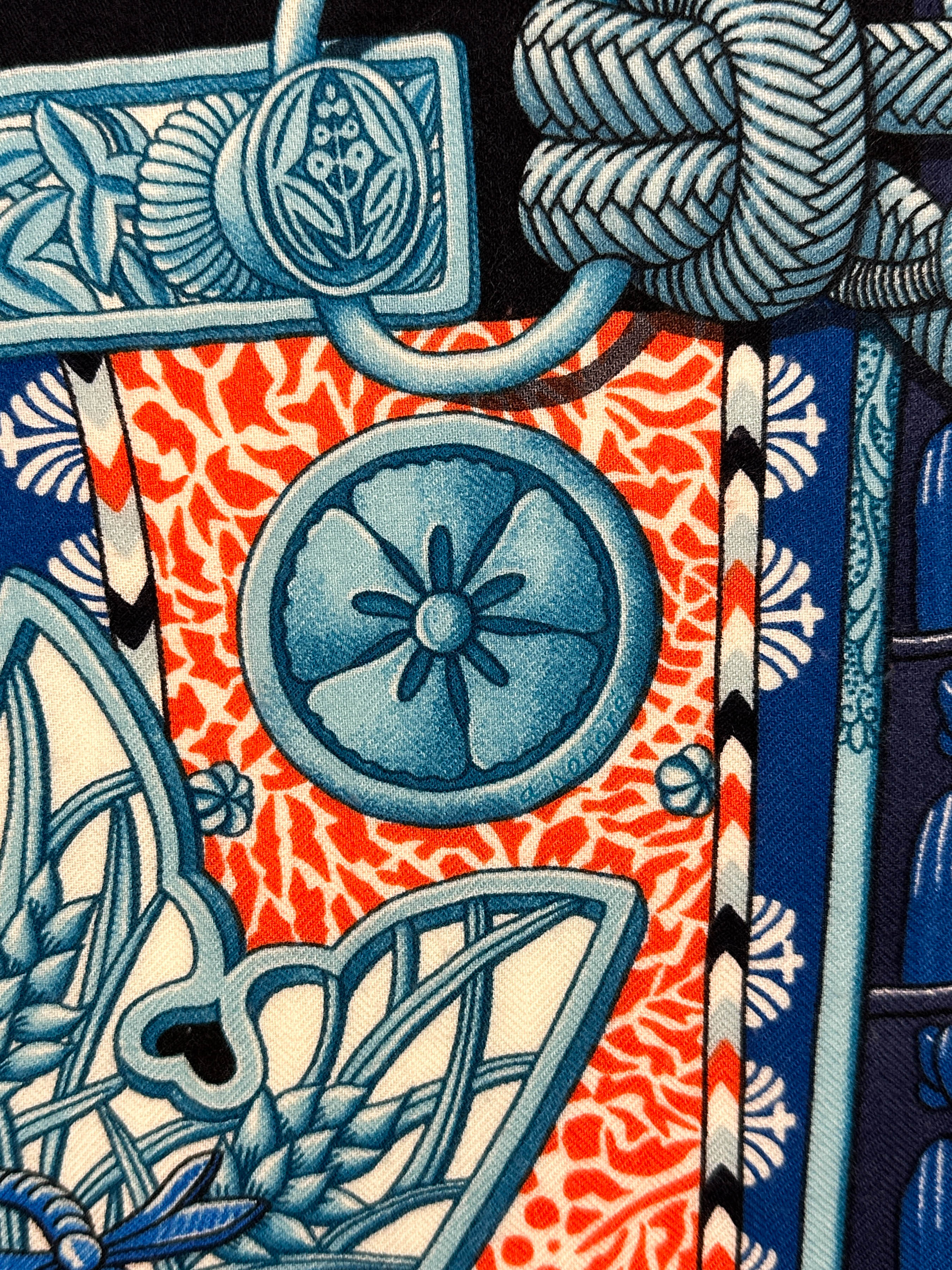 Hermès Parures de Samourais Cashmere Silk 140