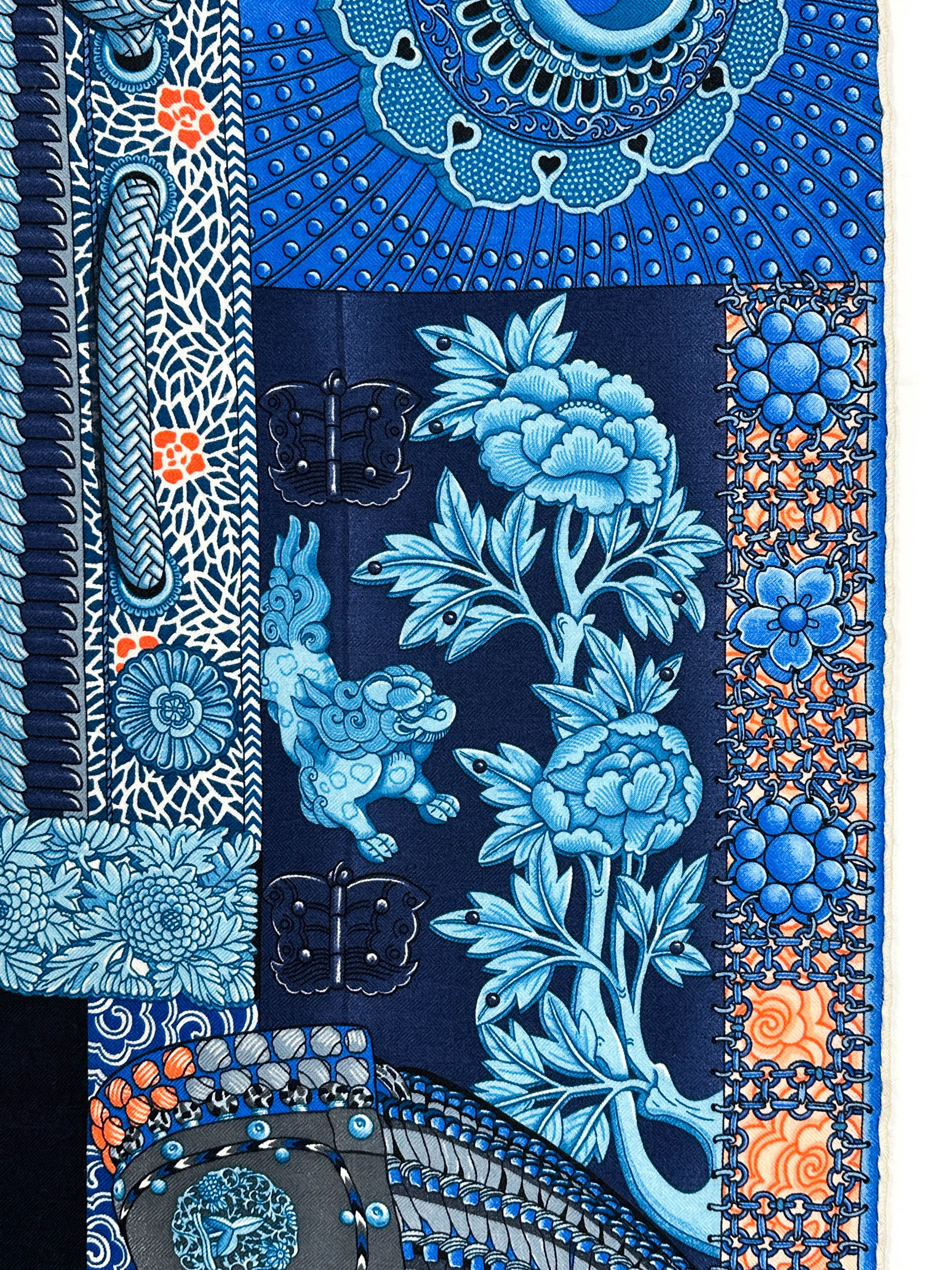 Hermès Parures de Samourais Cashmere Silk 140