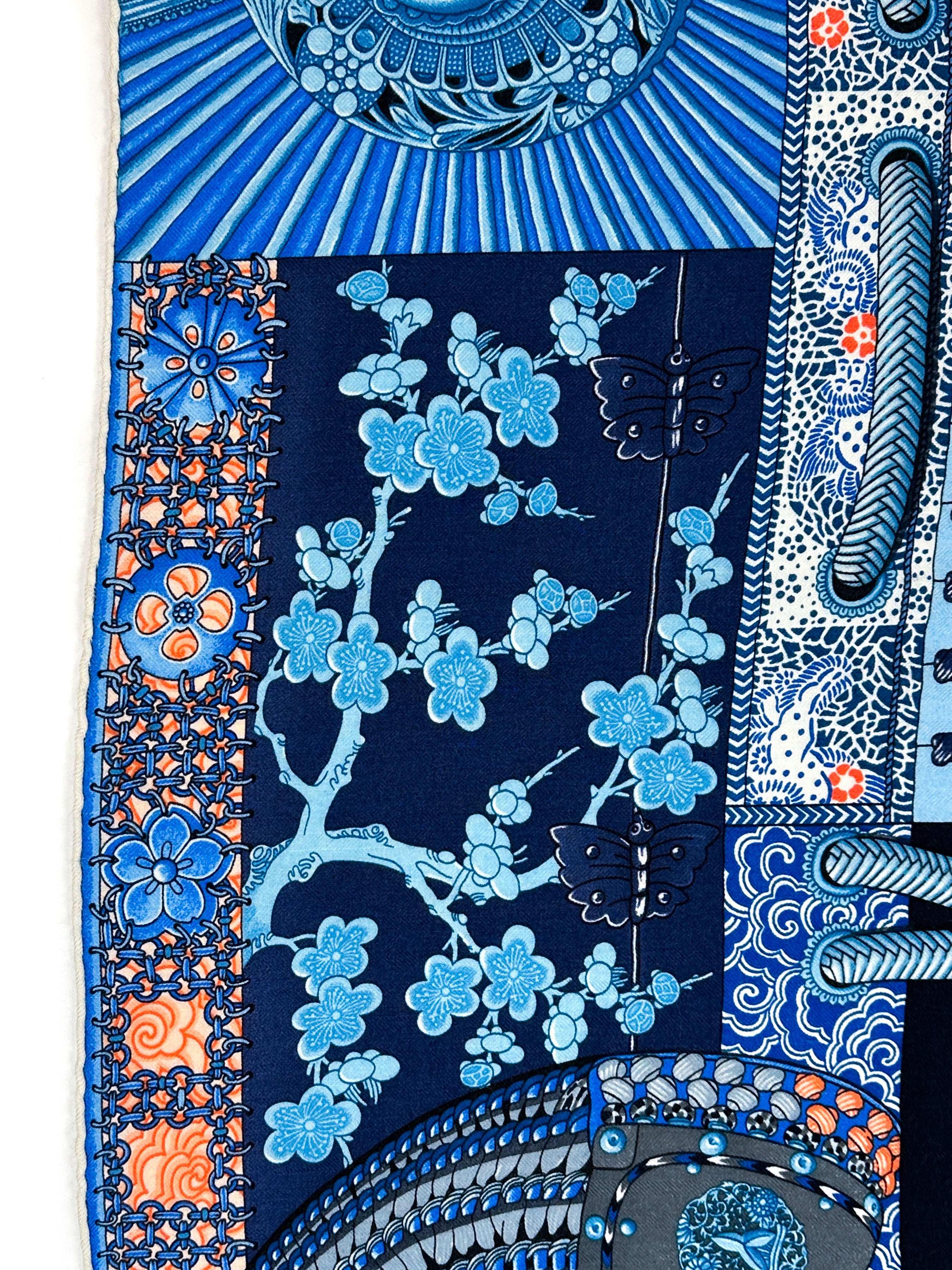 Hermès Parures de Samourais Cashmere Silk 140
