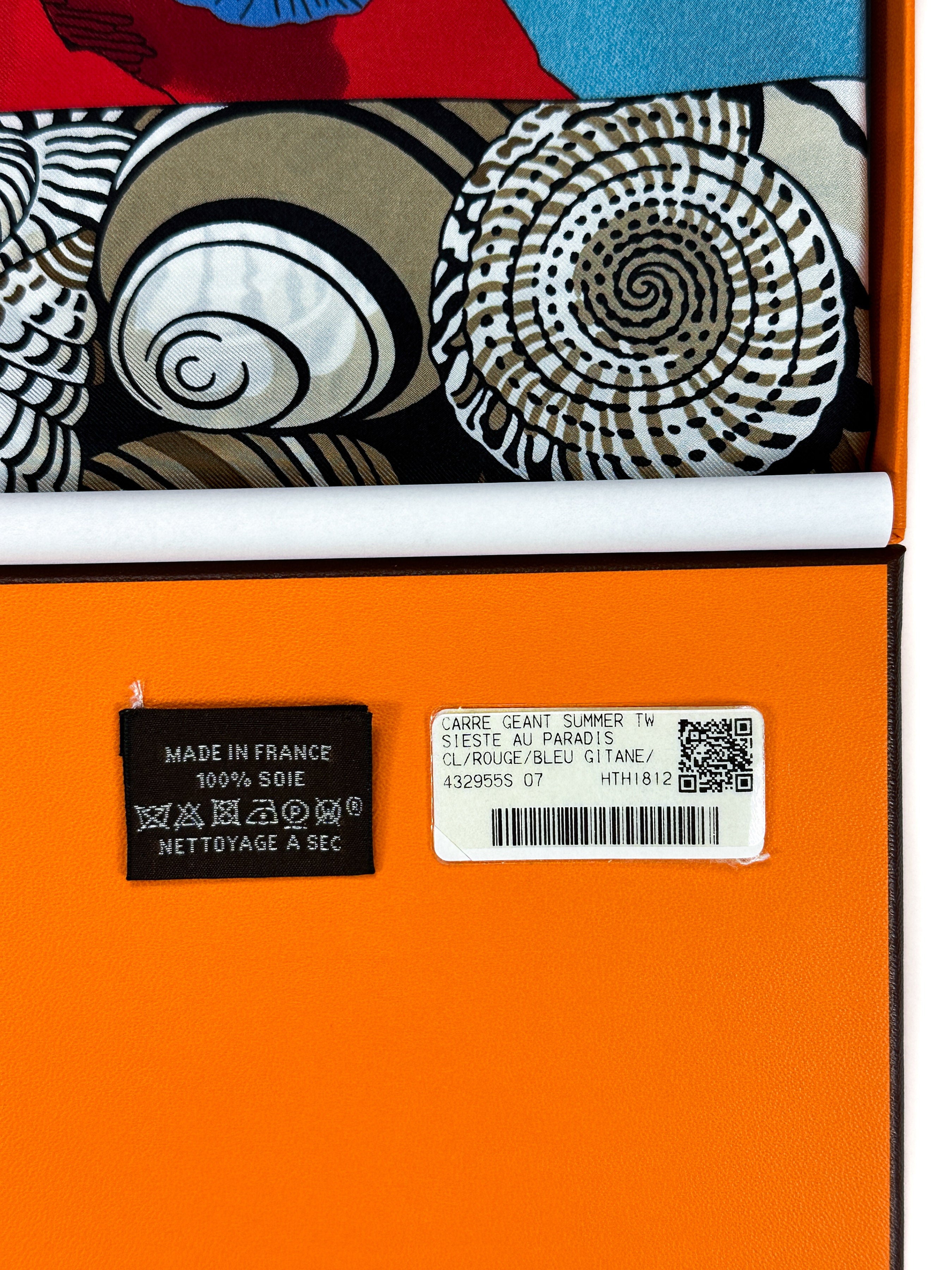 Hermès Sieste au Paradis Silk 140