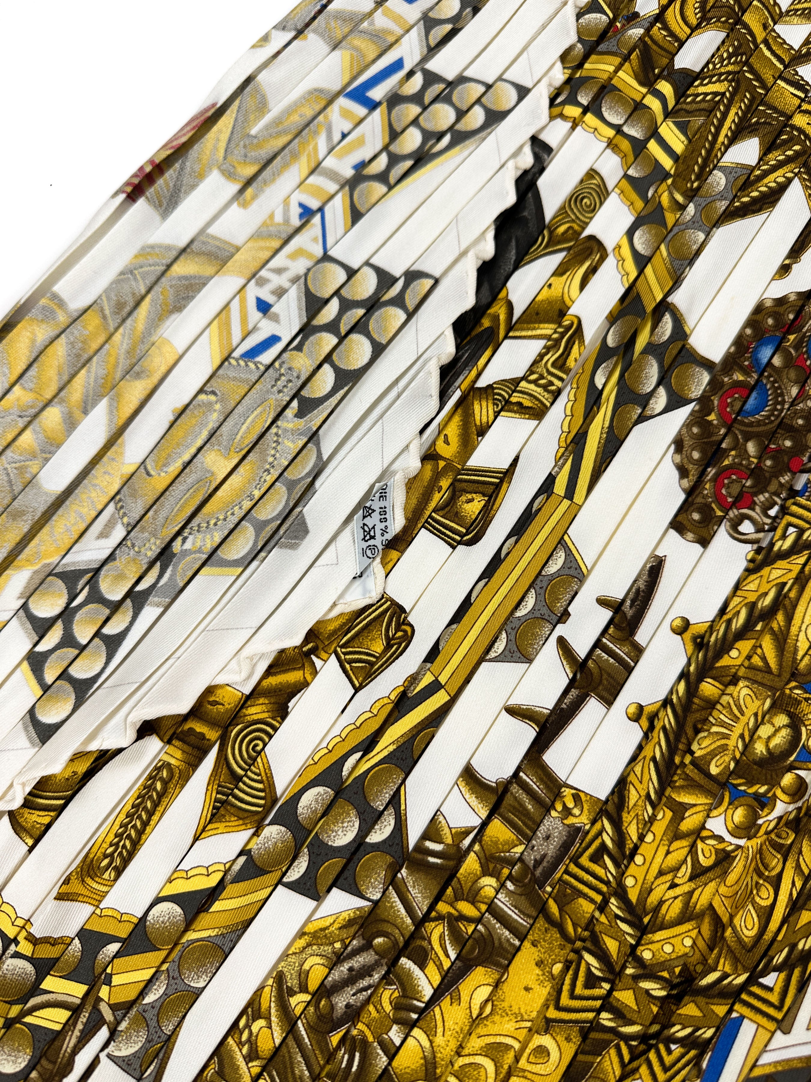 Hermès L'Or Des Chefs Wide Plissé 90