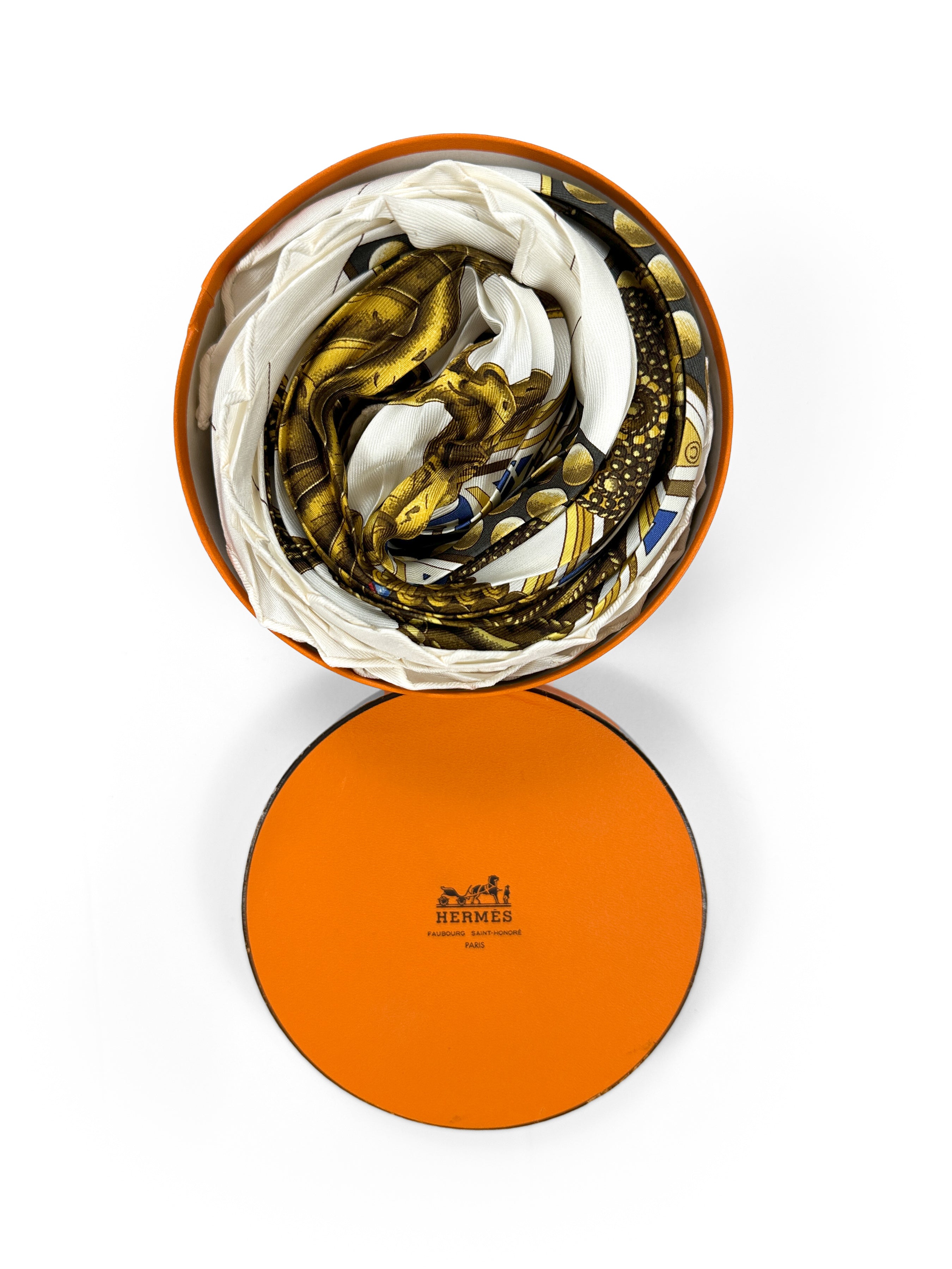 Hermès L'Or Des Chefs Wide Plissé 90