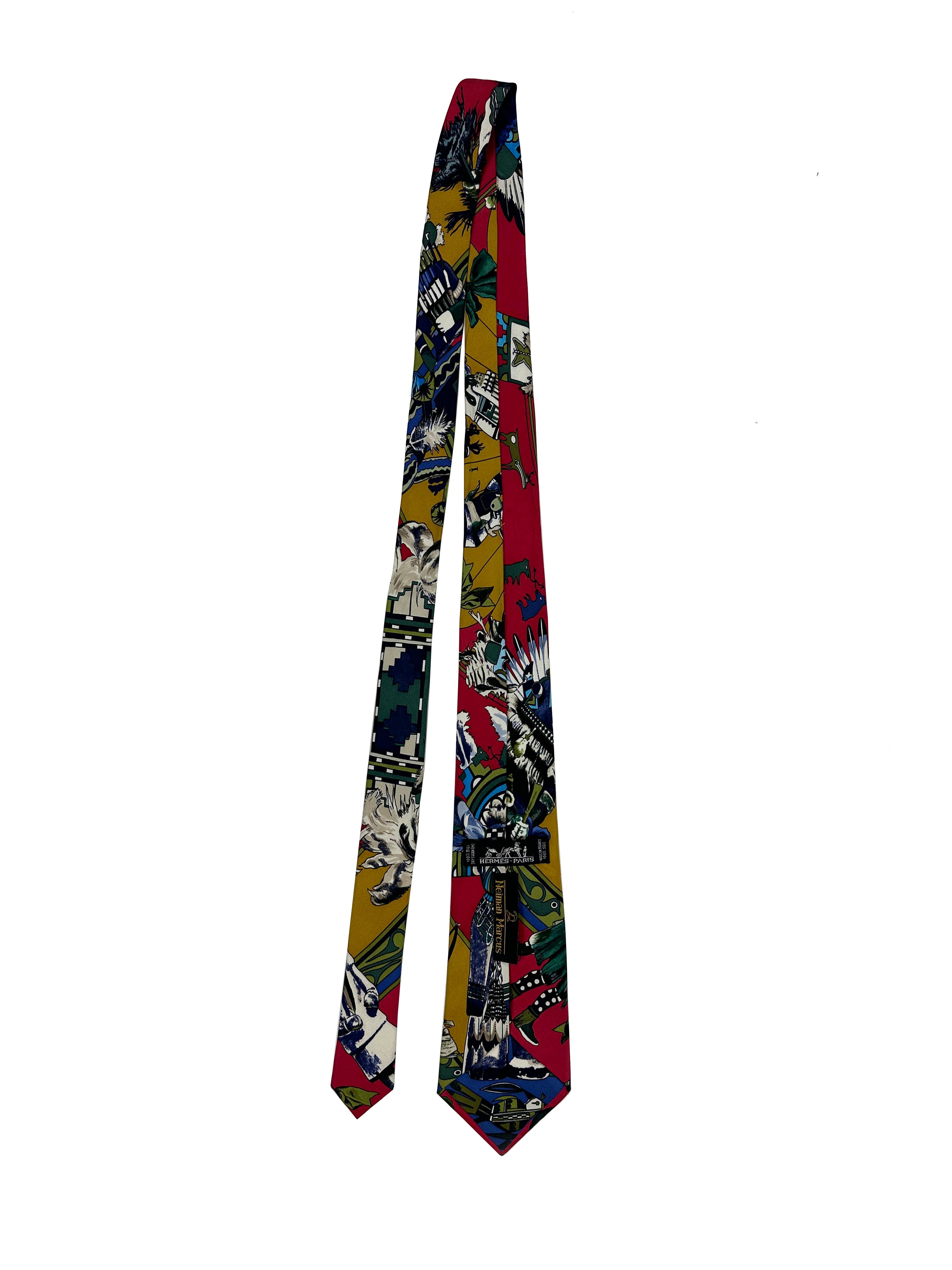 Hermès Kachinas Tie