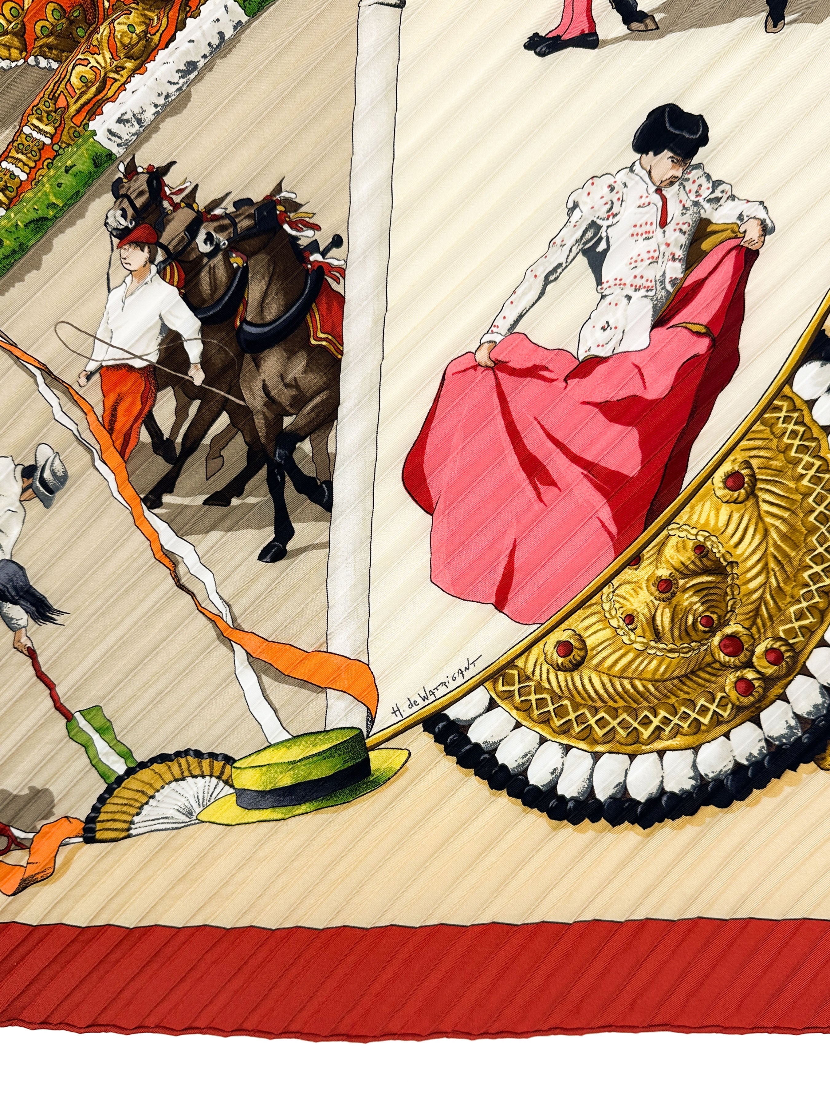 Hermès Plaza de Toros Plissé 90