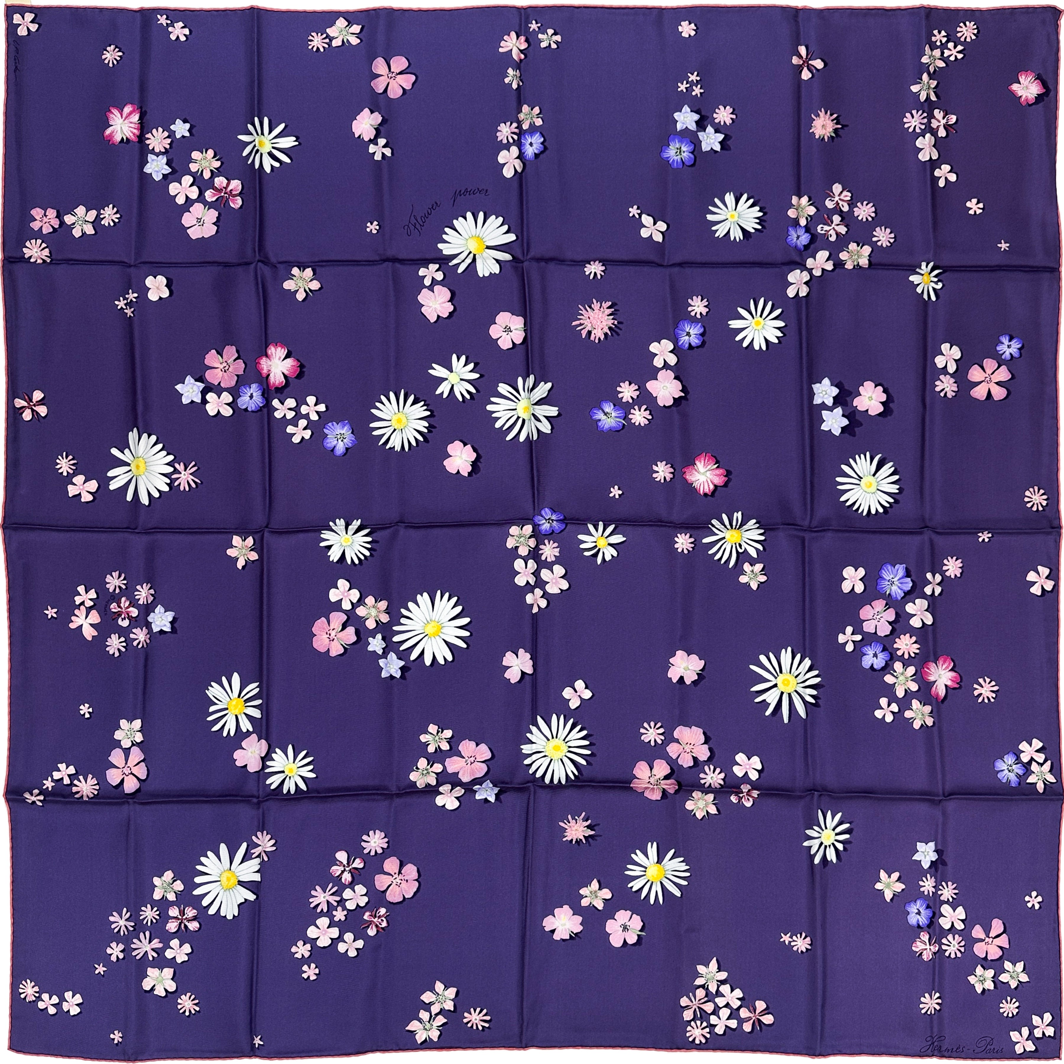 Hermès Flower Power 90