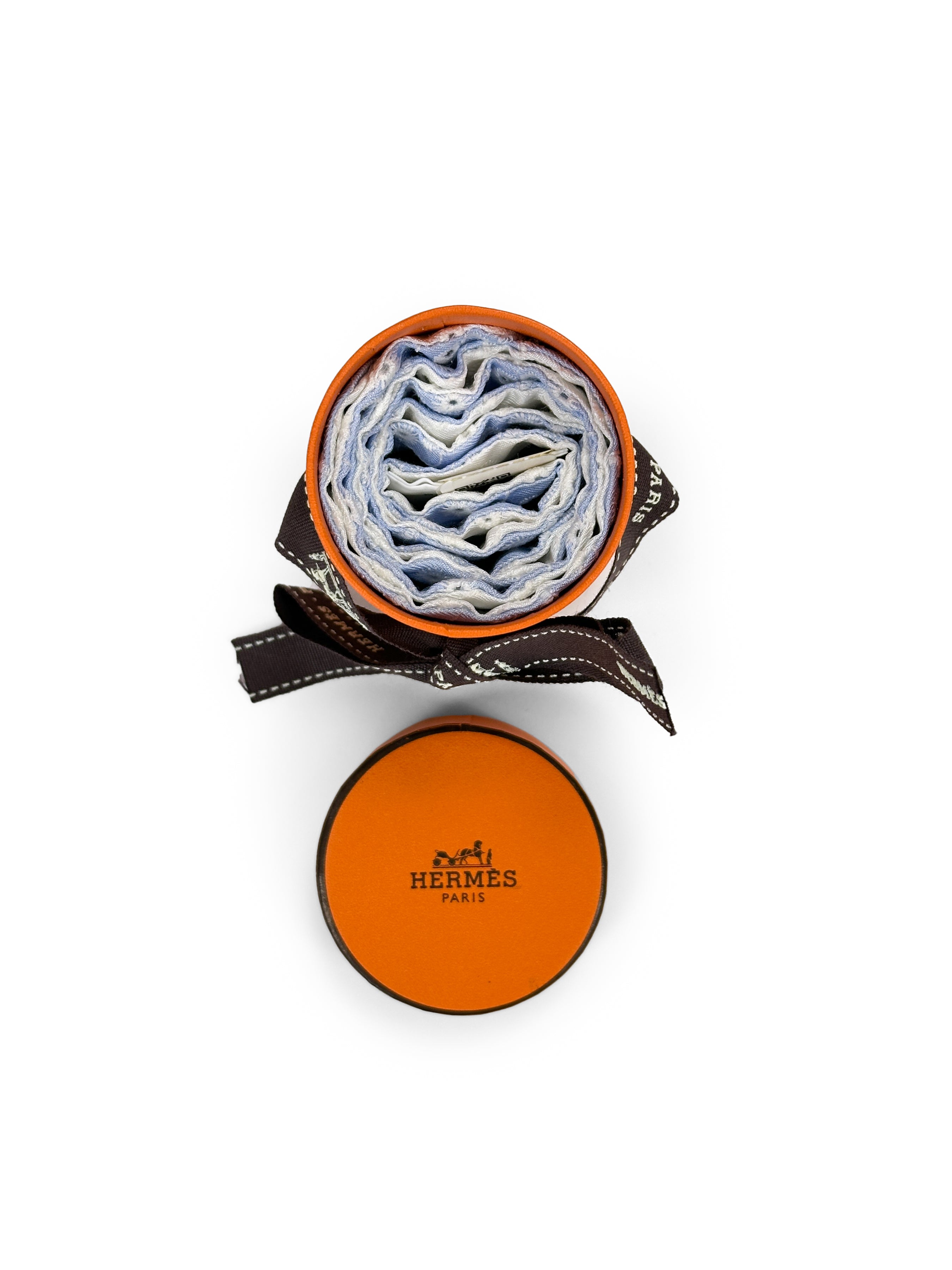 Hermès Do Re Boucles Broderie Anglaise Twilly