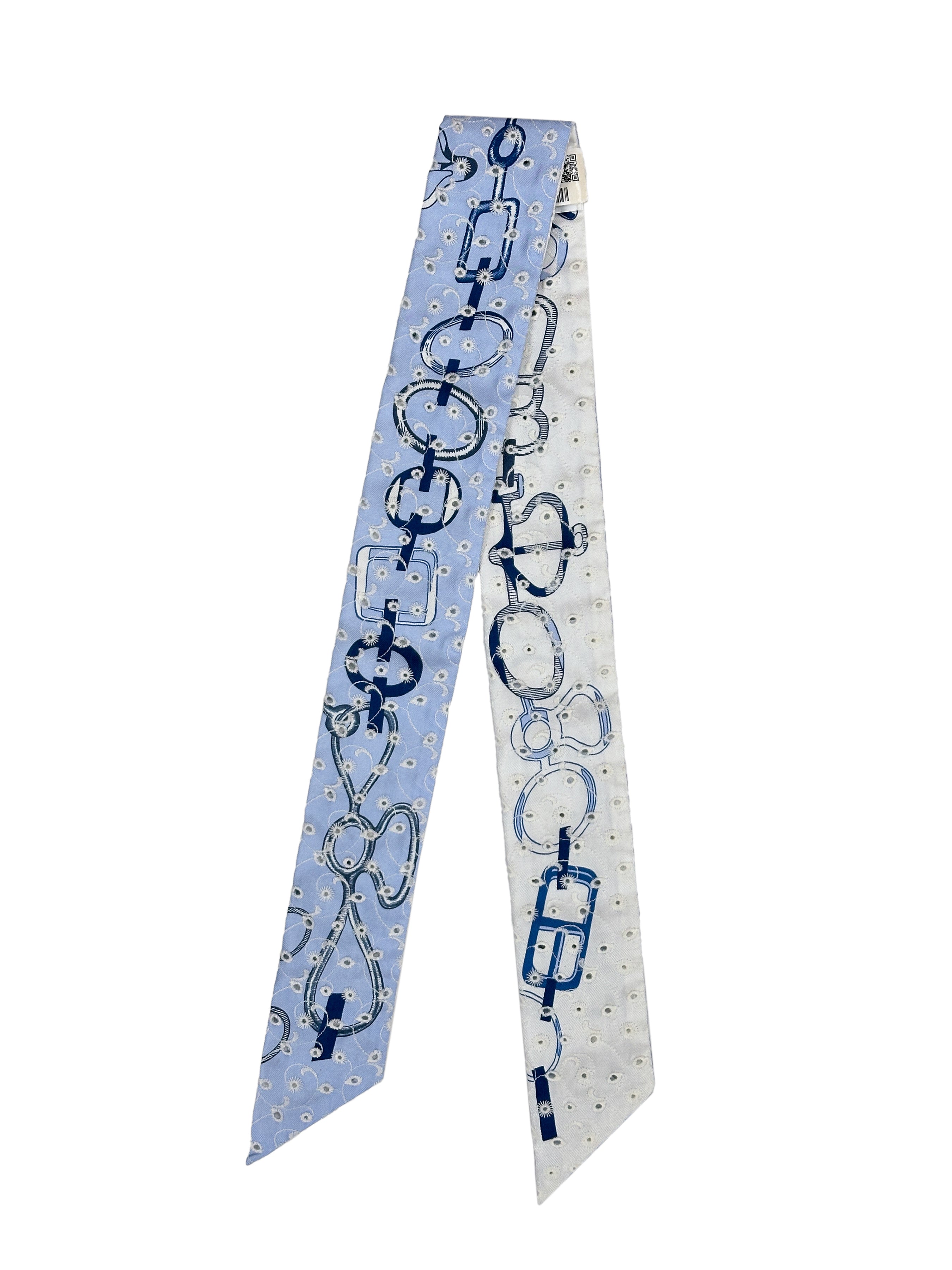 Hermès Do Re Boucles Broderie Anglaise Twilly
