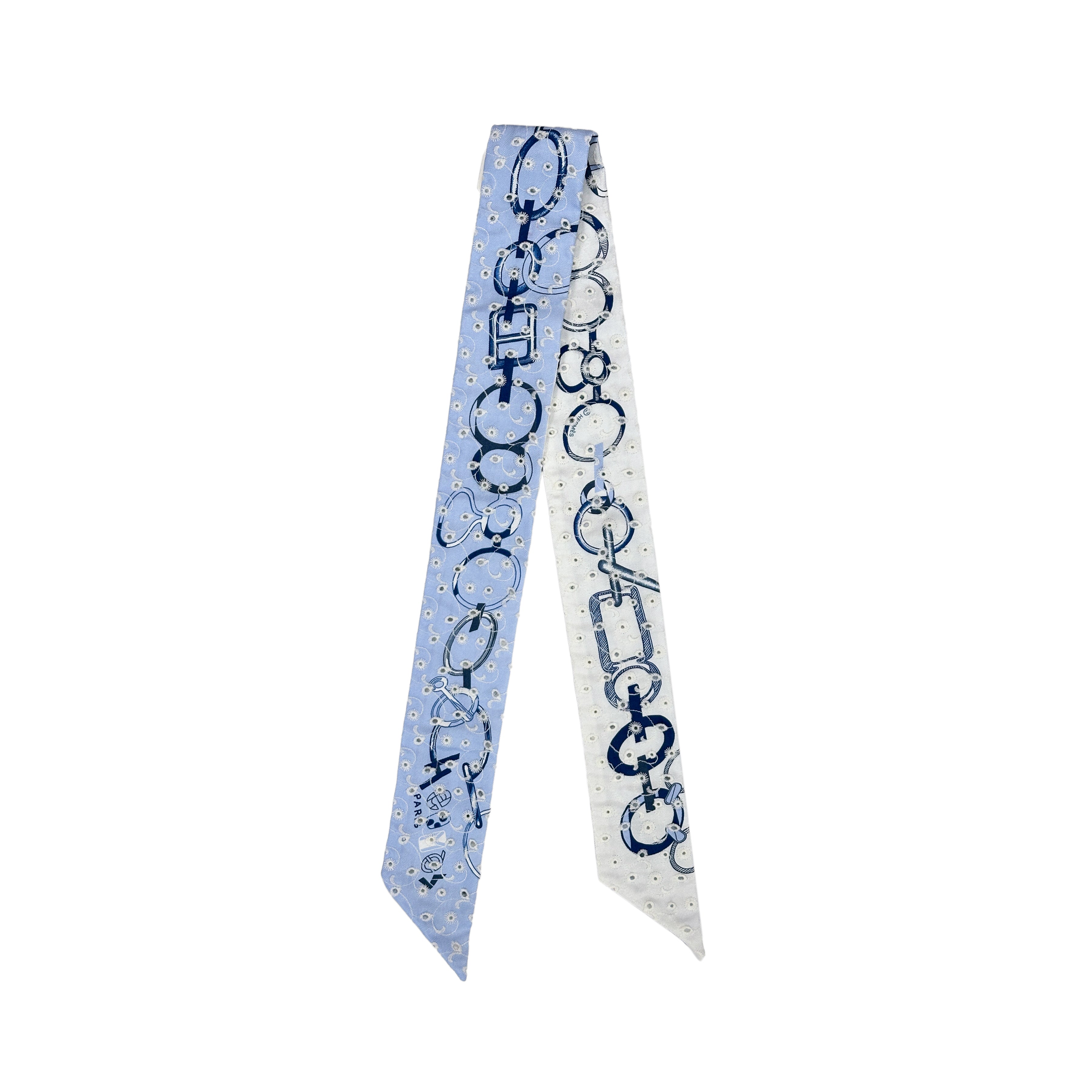 Hermès Do Re Boucles Broderie Anglaise Twilly