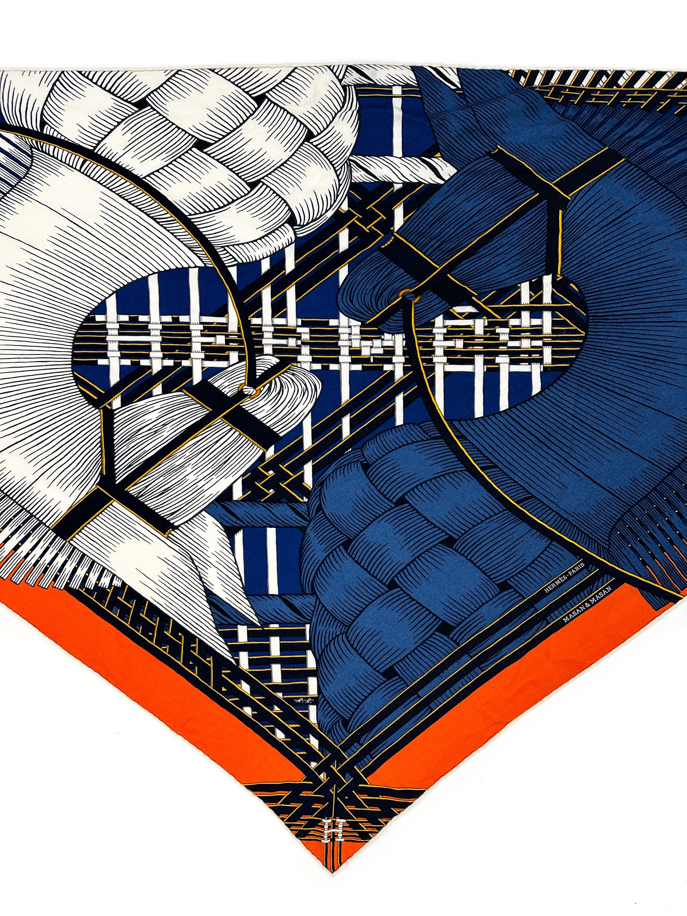 Hermès Masan & Masan Cashmere Silk Giant Triangle
