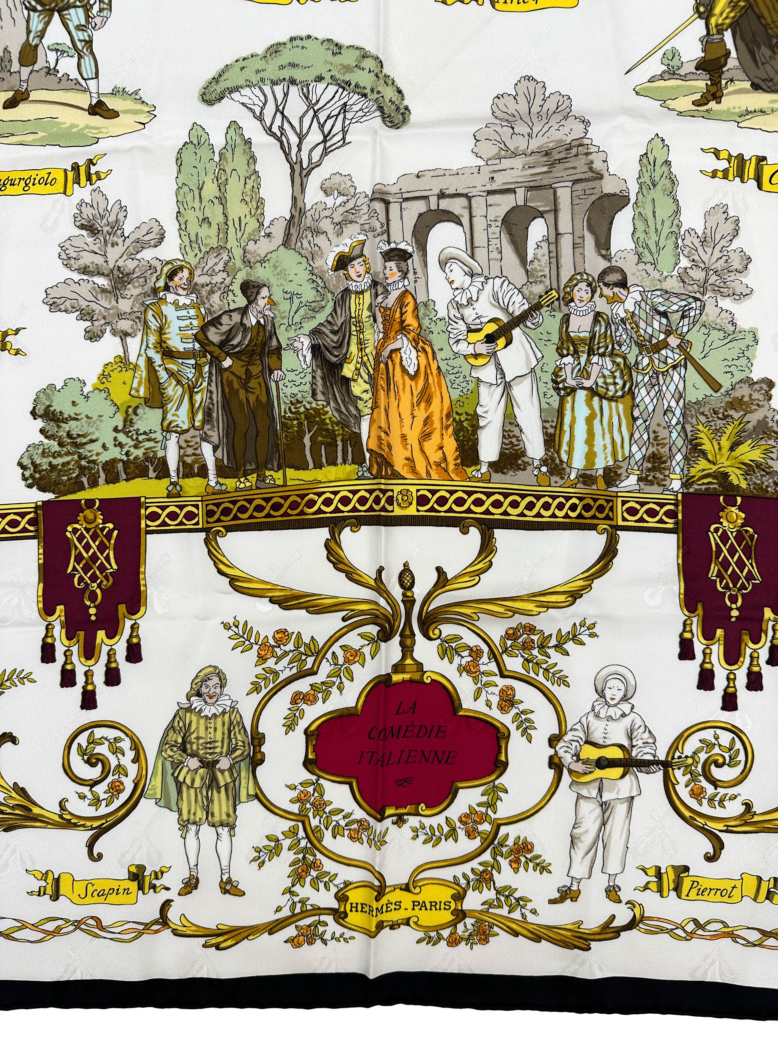 Hermès La Comédie Italienne Jacquard 90