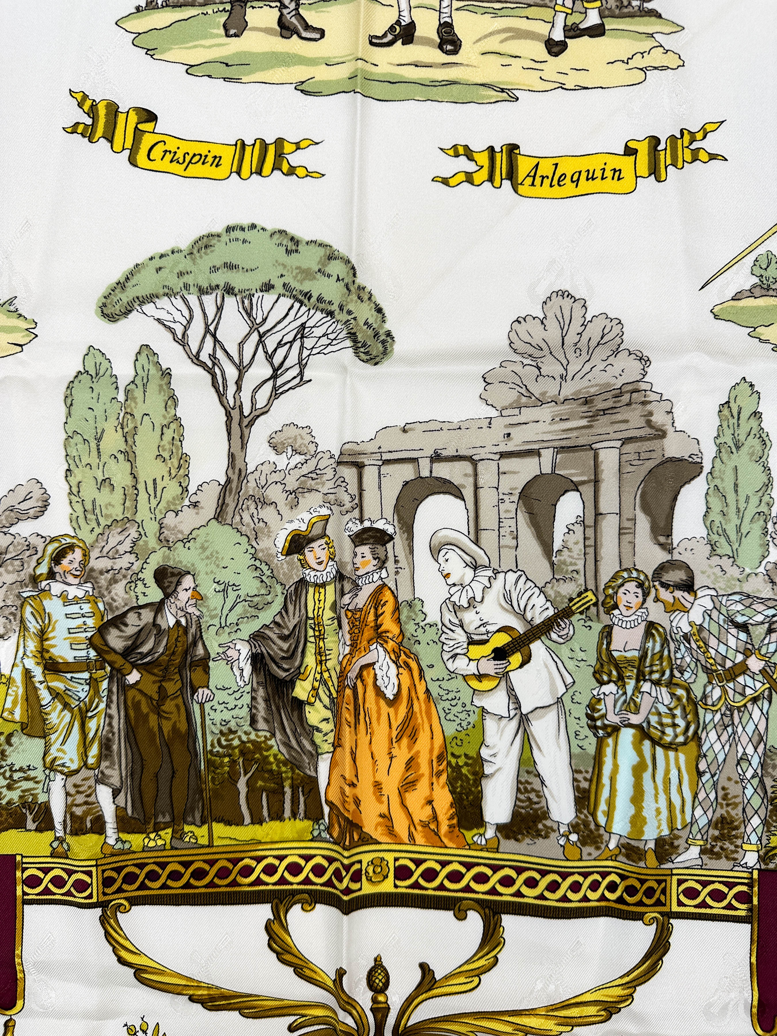 Hermès La Comédie Italienne Jacquard 90