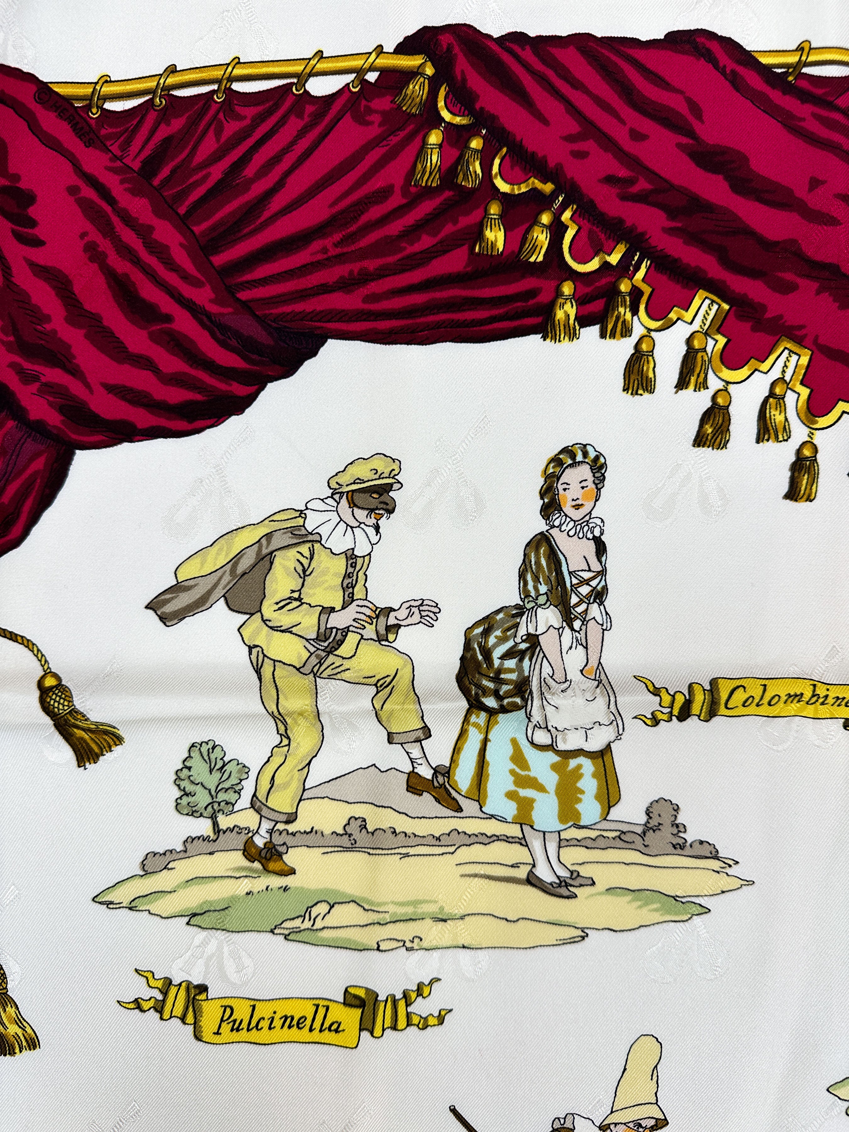 Hermès La Comédie Italienne Jacquard 90
