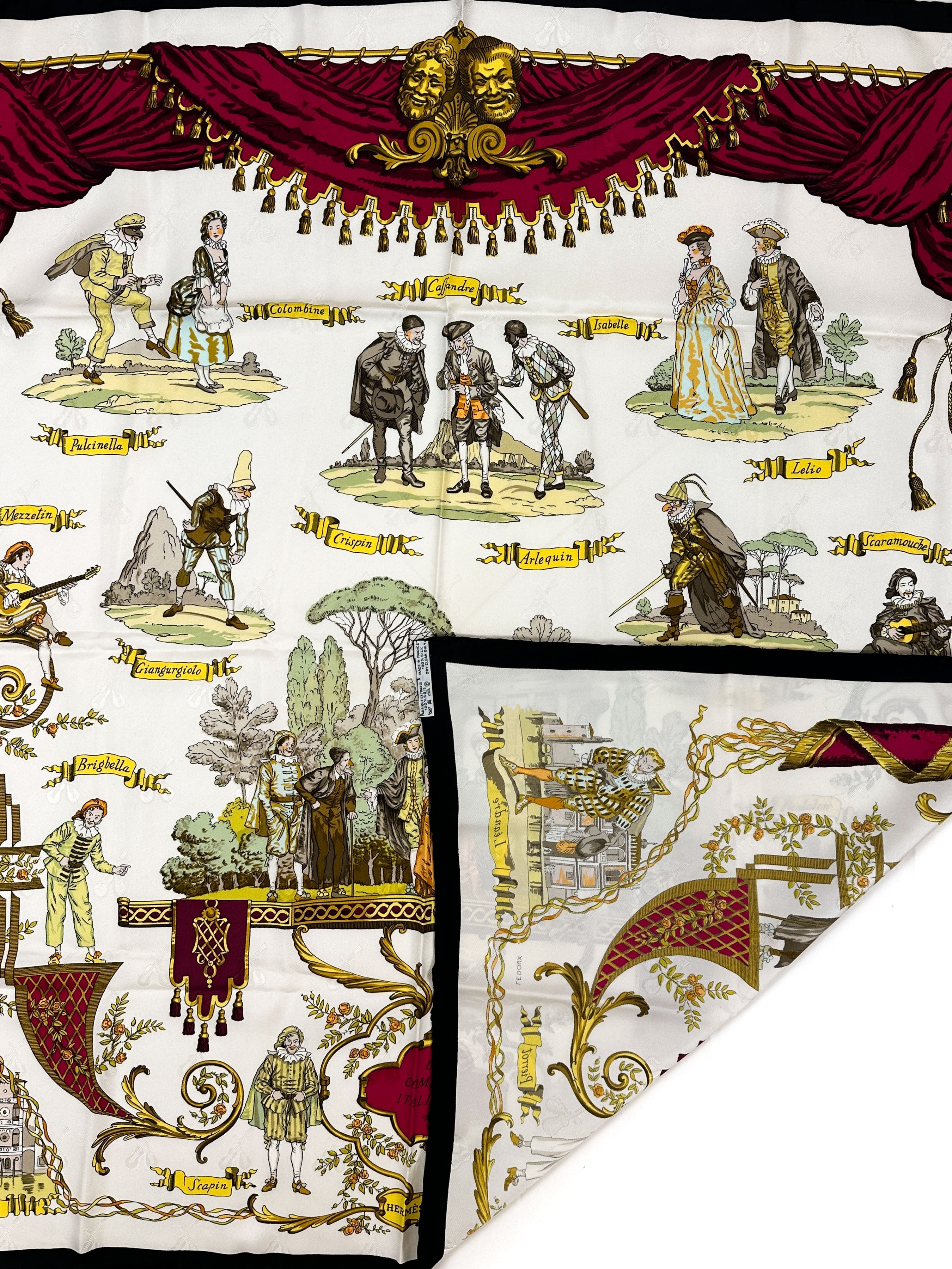 Hermès La Comédie Italienne Jacquard 90