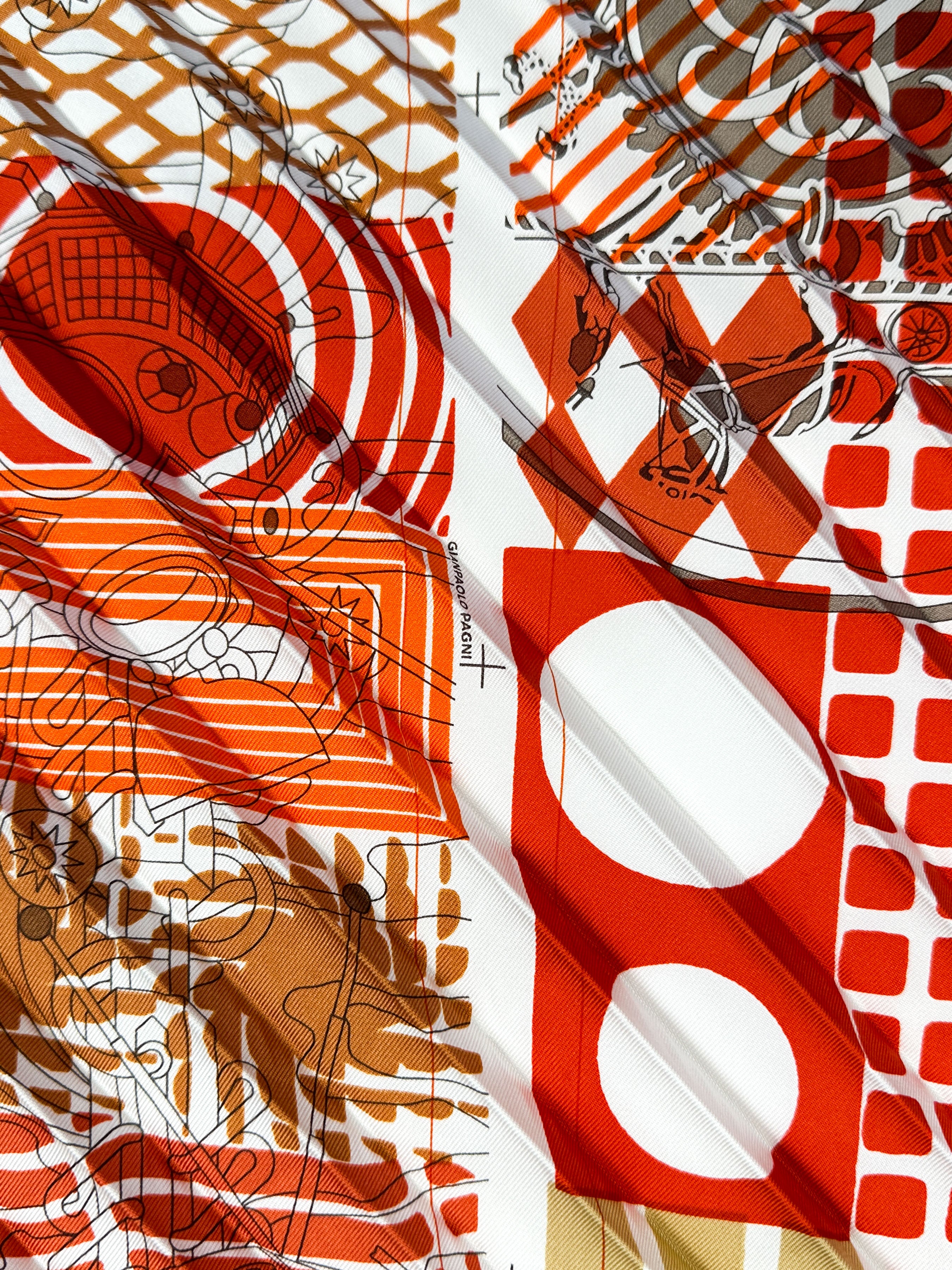 Hermès Twilly au Bloc Wide Plissé 90