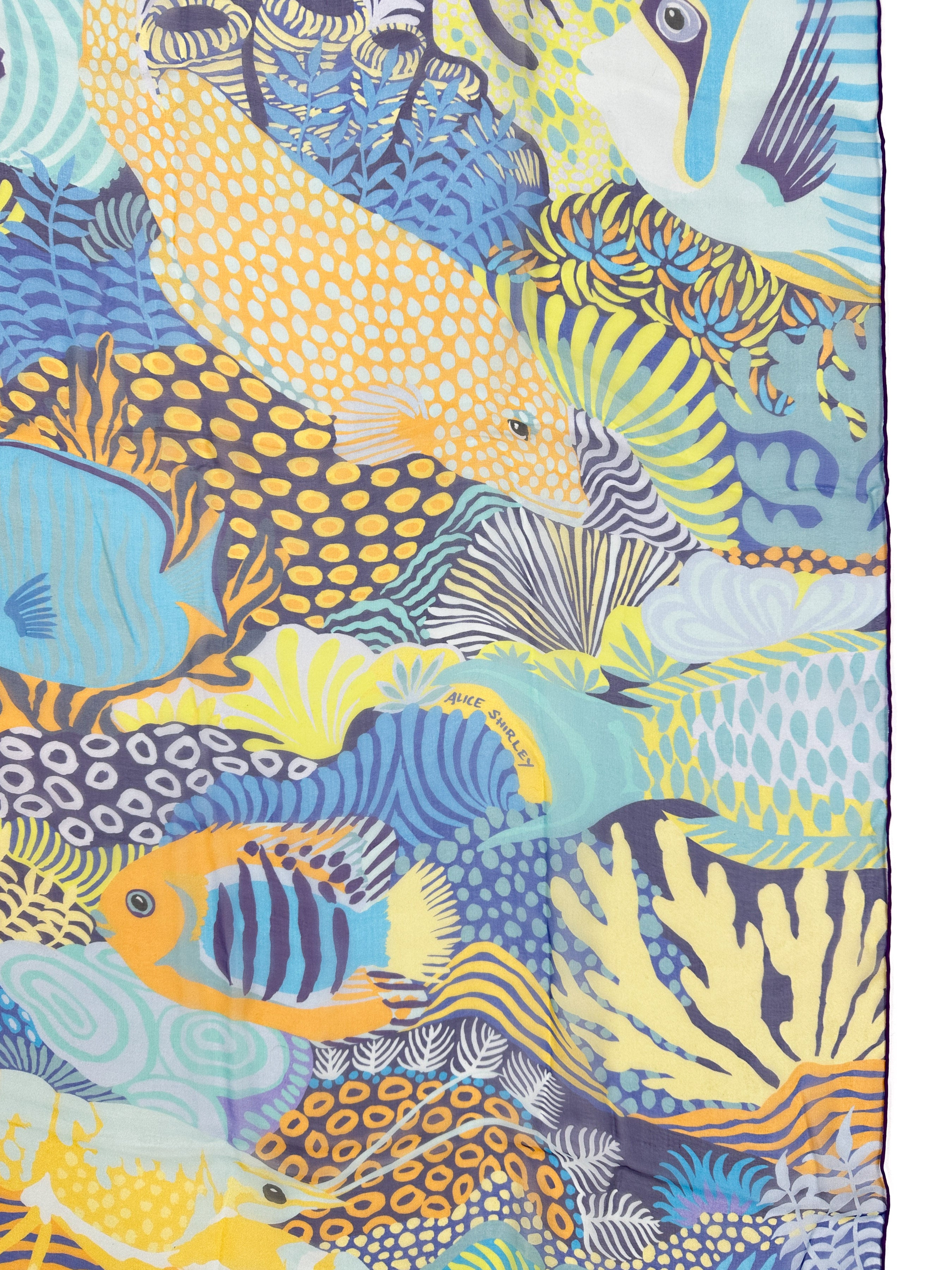 Hermès Under The Waves Mousseline 140