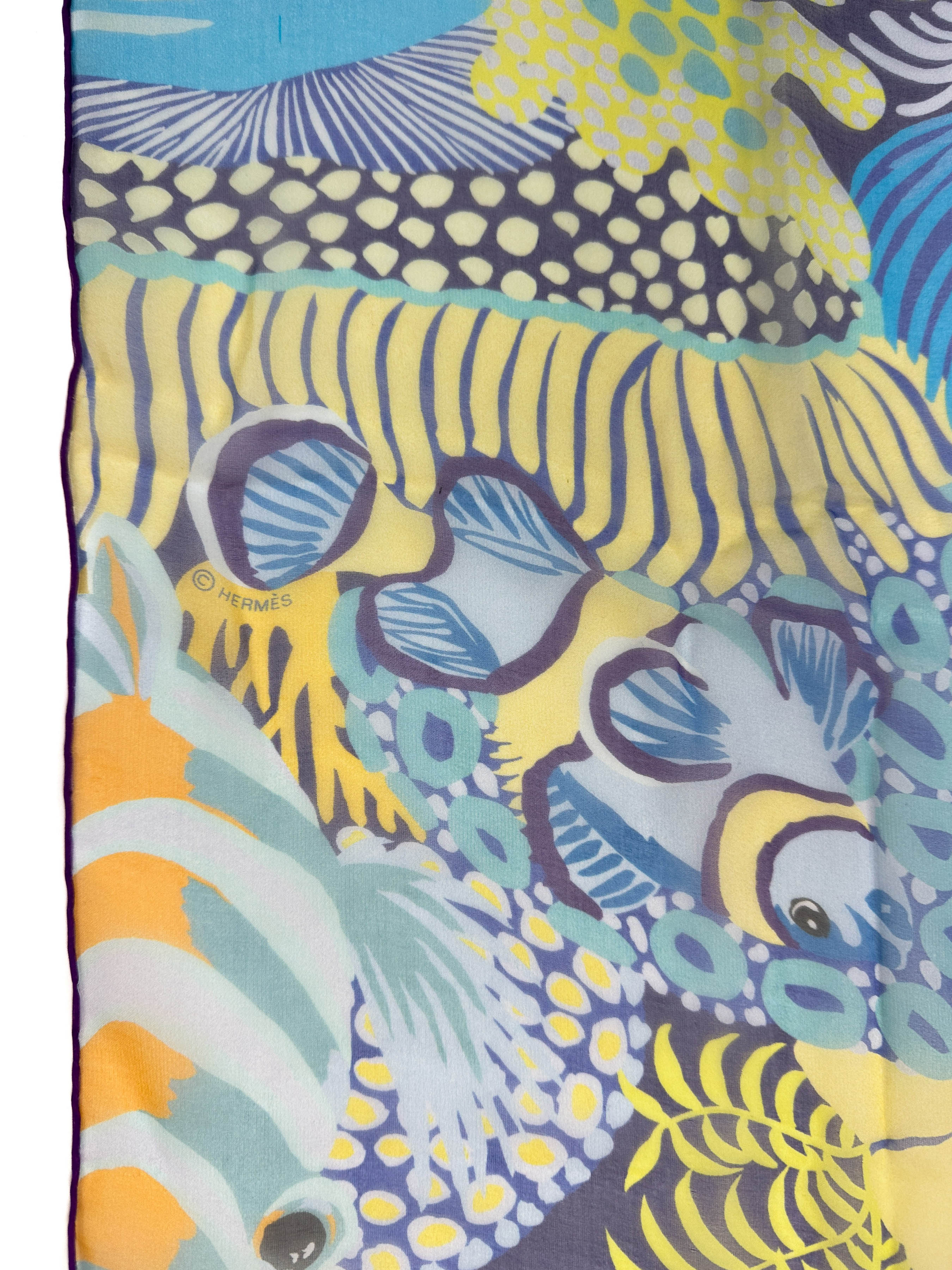 Hermès Under The Waves Mousseline 140