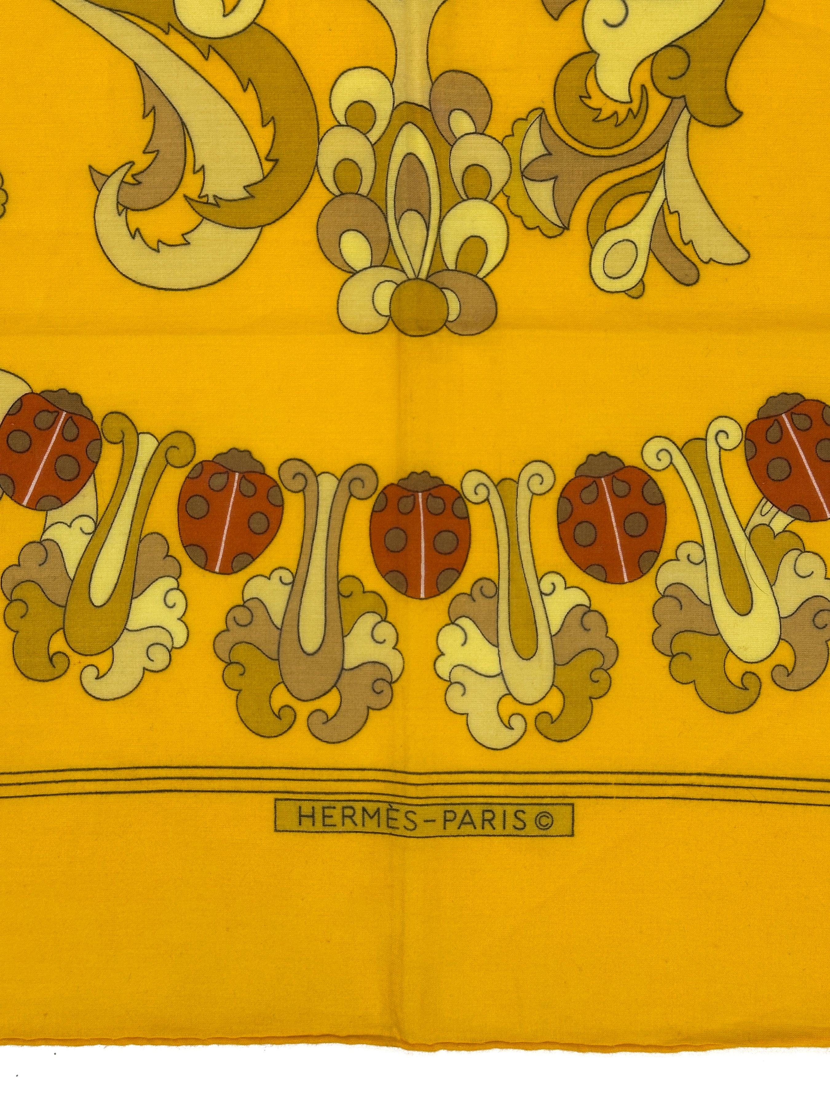 Hermès Les Coccinelles Cotton 90