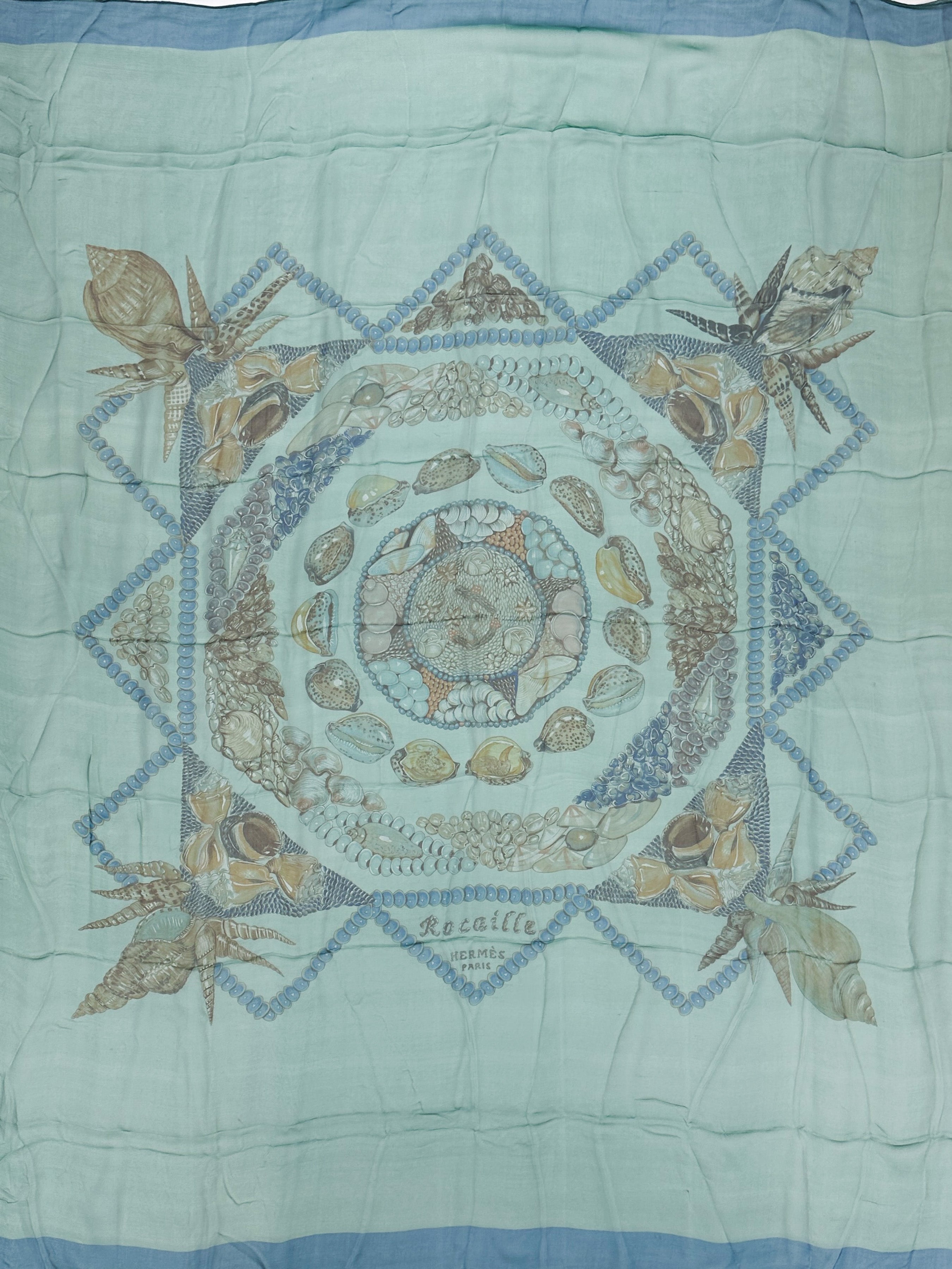 Hermès Rocaille Changeant Mousseline 140