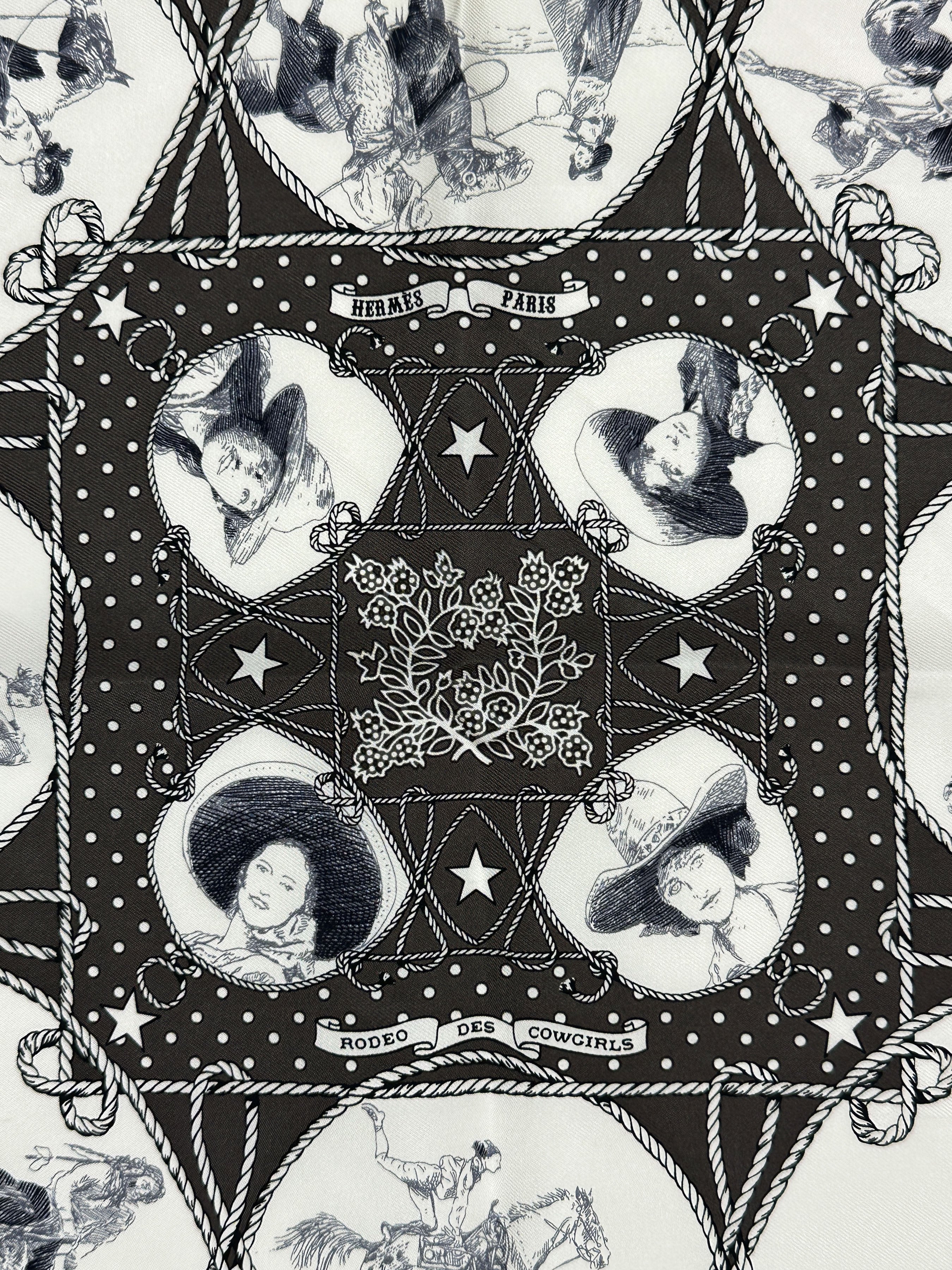 Hermès Rodéo des Cowgirls Bandana 55