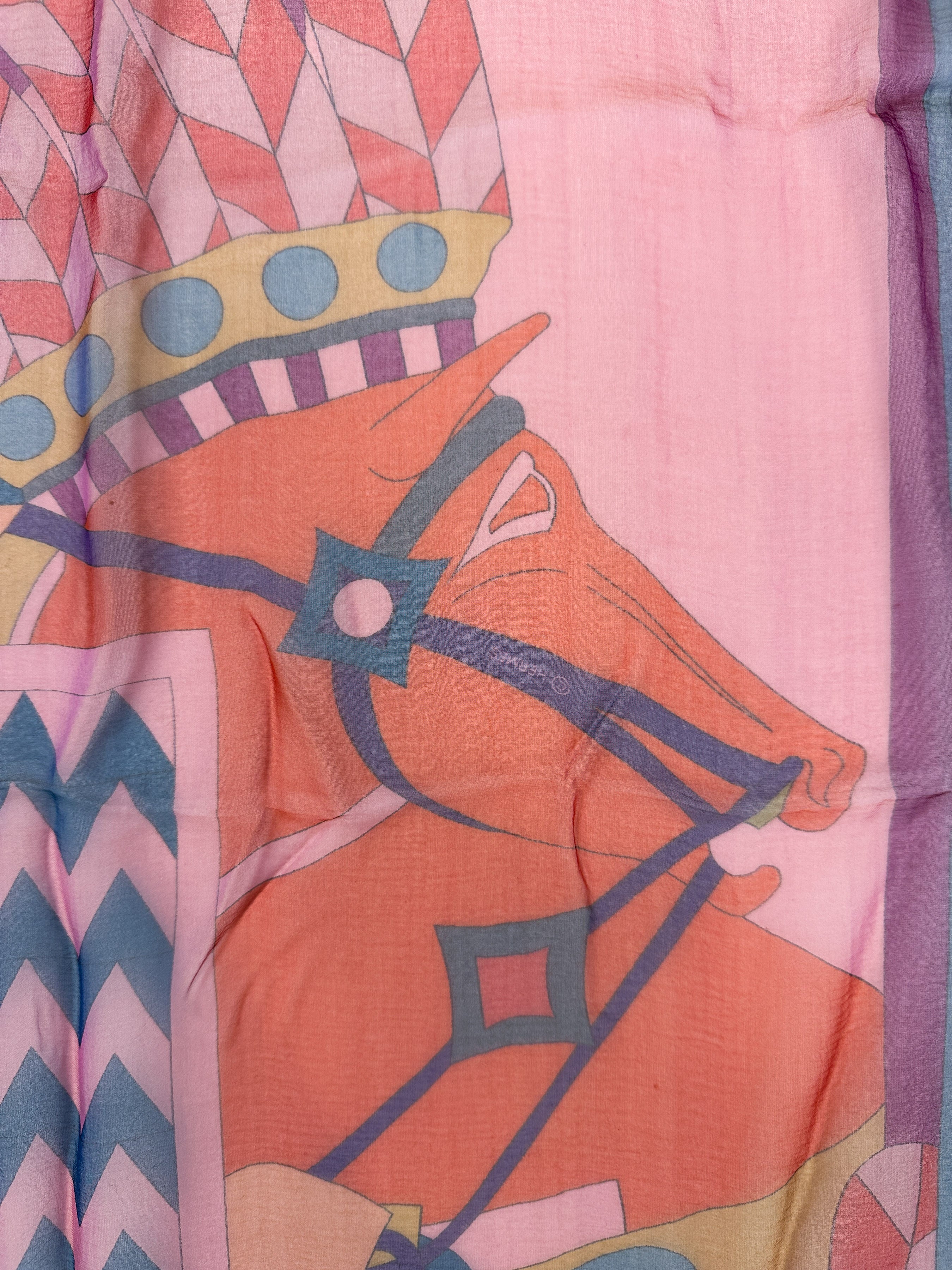 Hermès Chevaux de Karnak Mousseline 140
