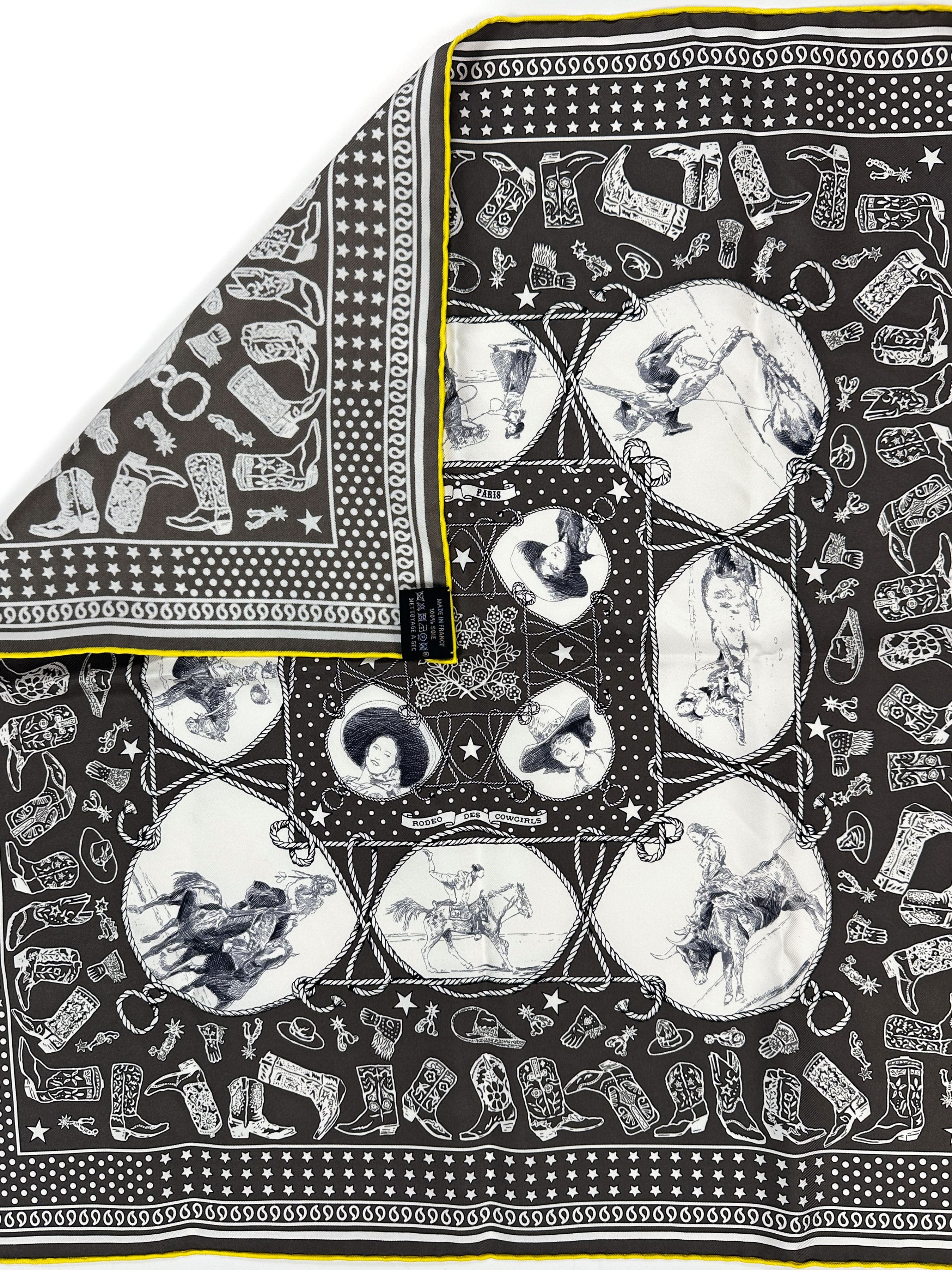 Hermès Rodéo des Cowgirls Bandana 55