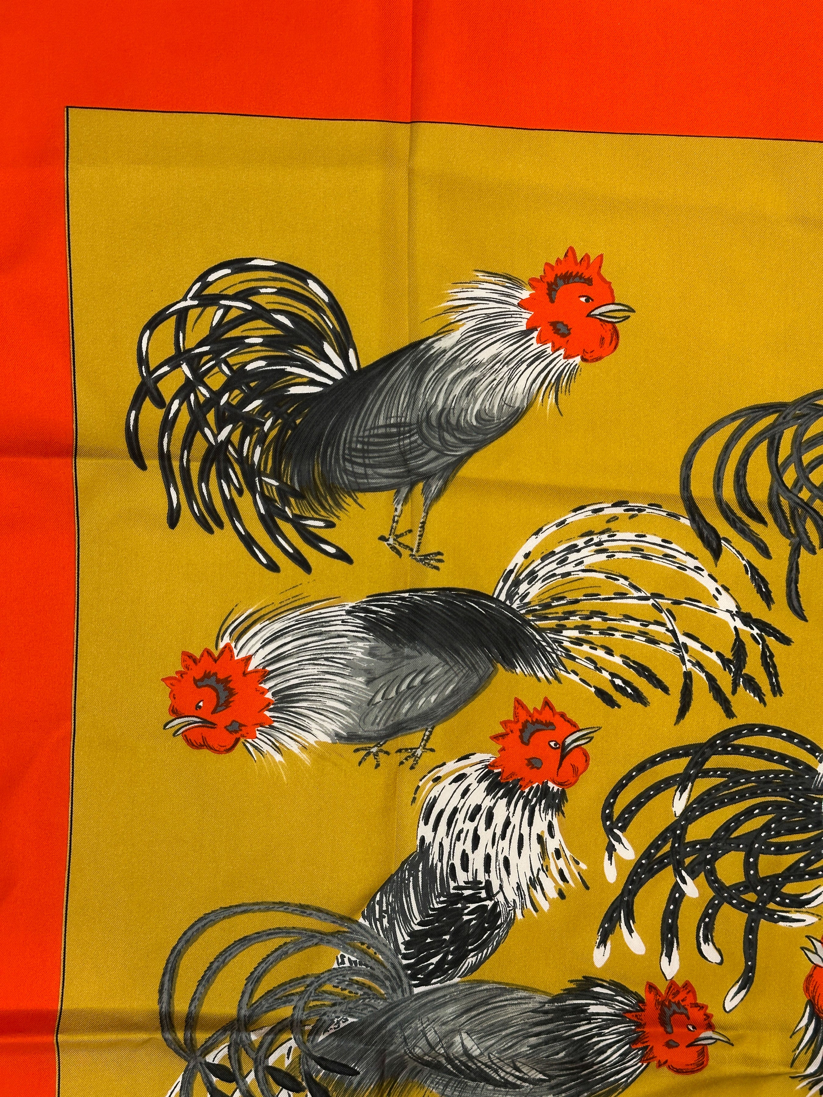 Hermès Les Coqs 90
