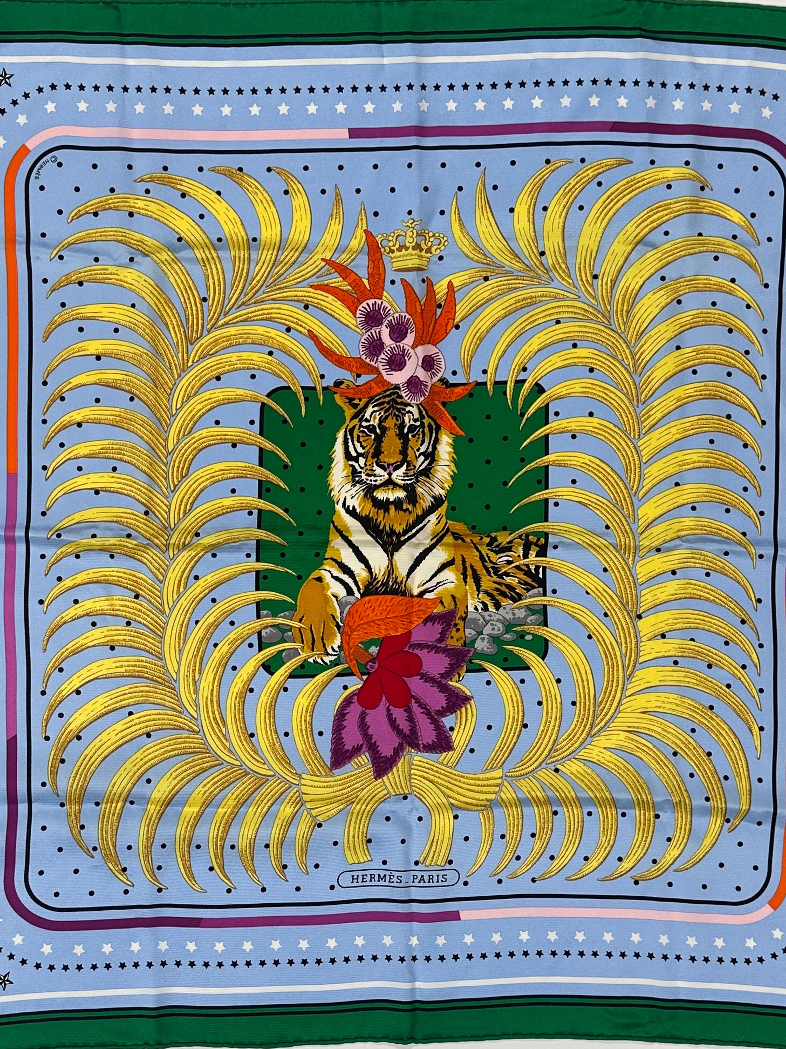 Hermès Tigre Royal Fleuri 70