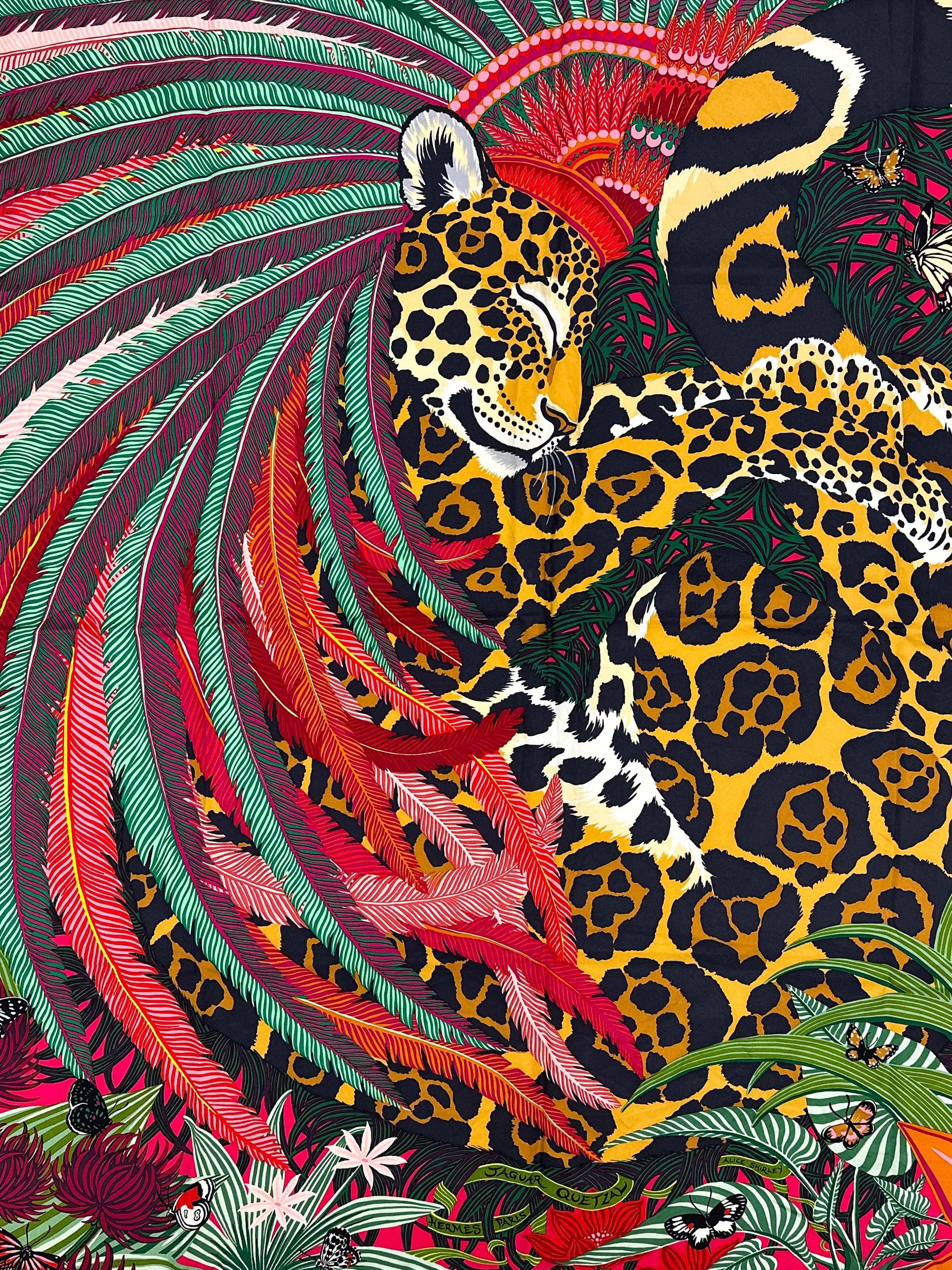 Hermès Jaguar Quetzal 90