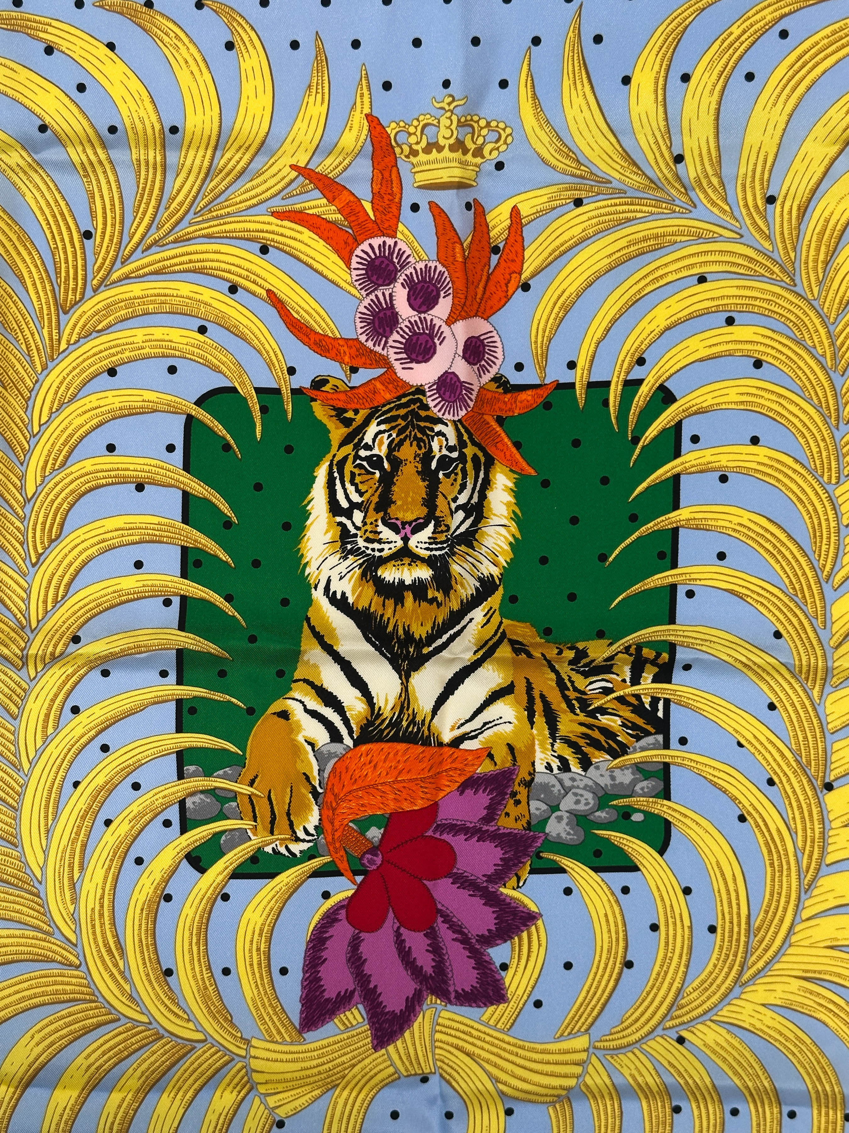 Hermès Tigre Royal Fleuri 70