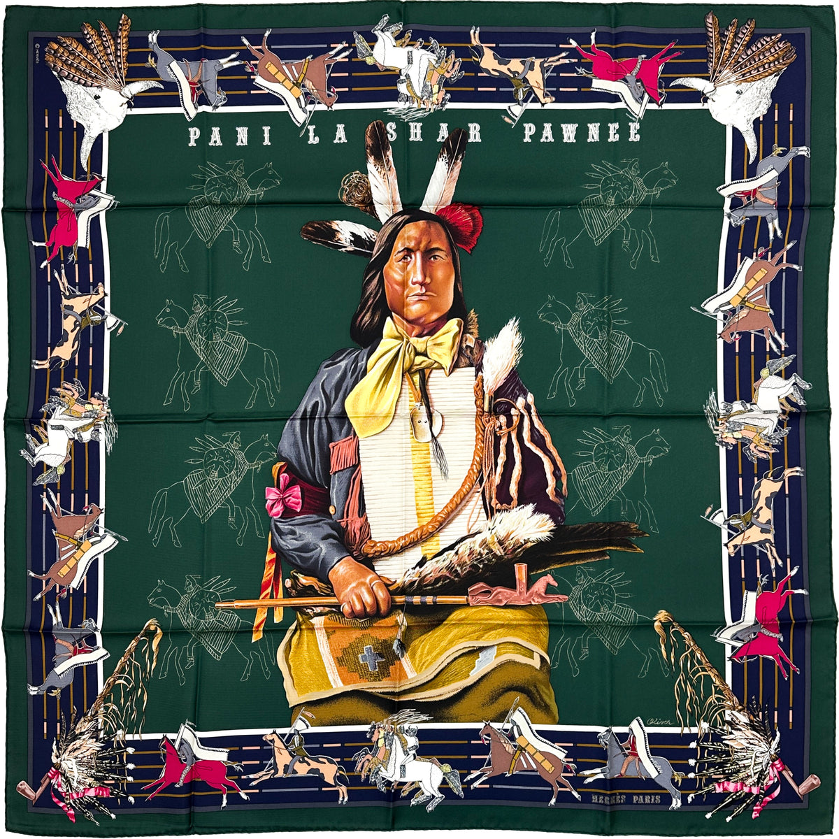 Hermès Pani La Shar Pawnee 90