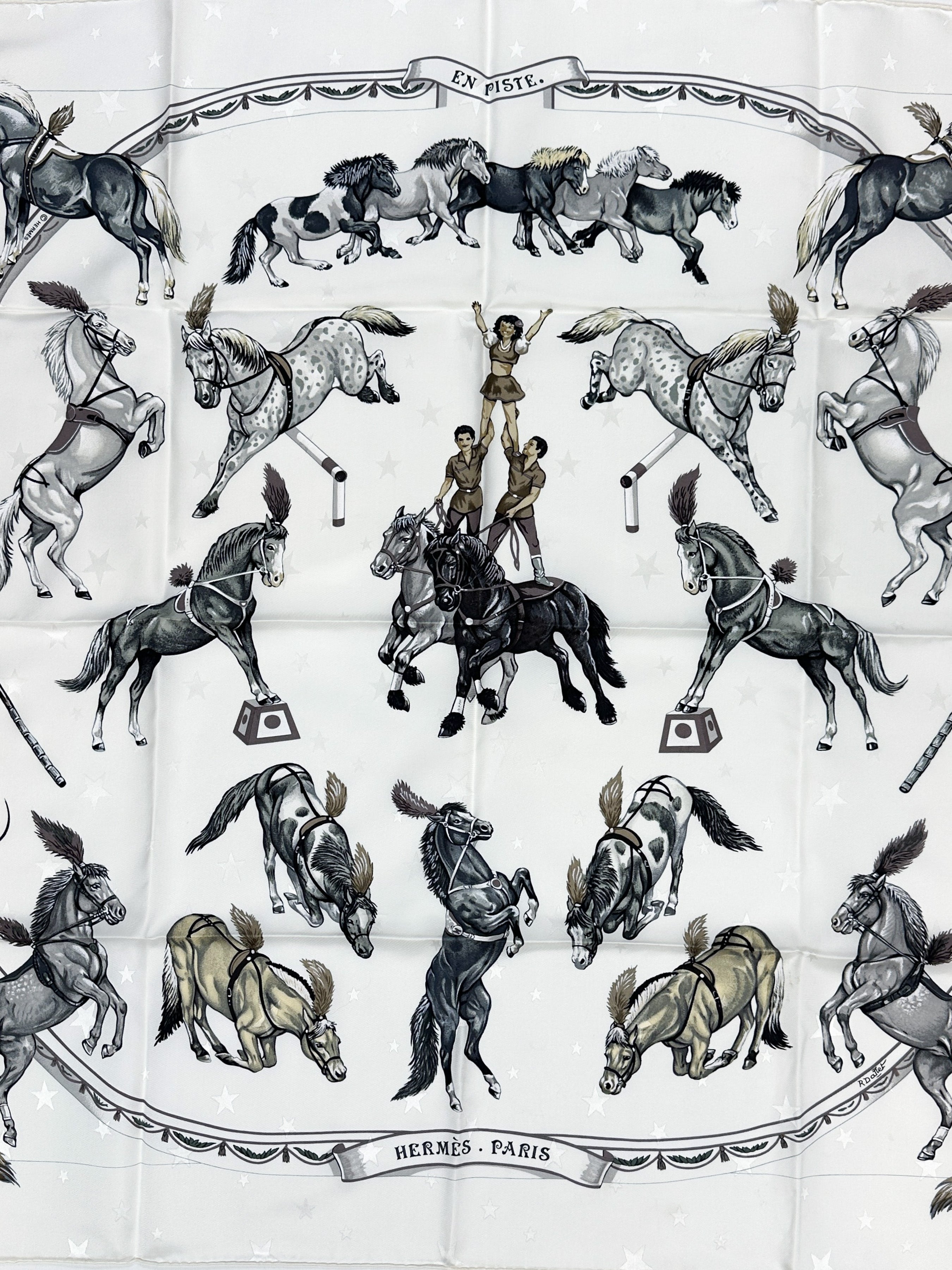 Hermès En Piste Jacquard 90