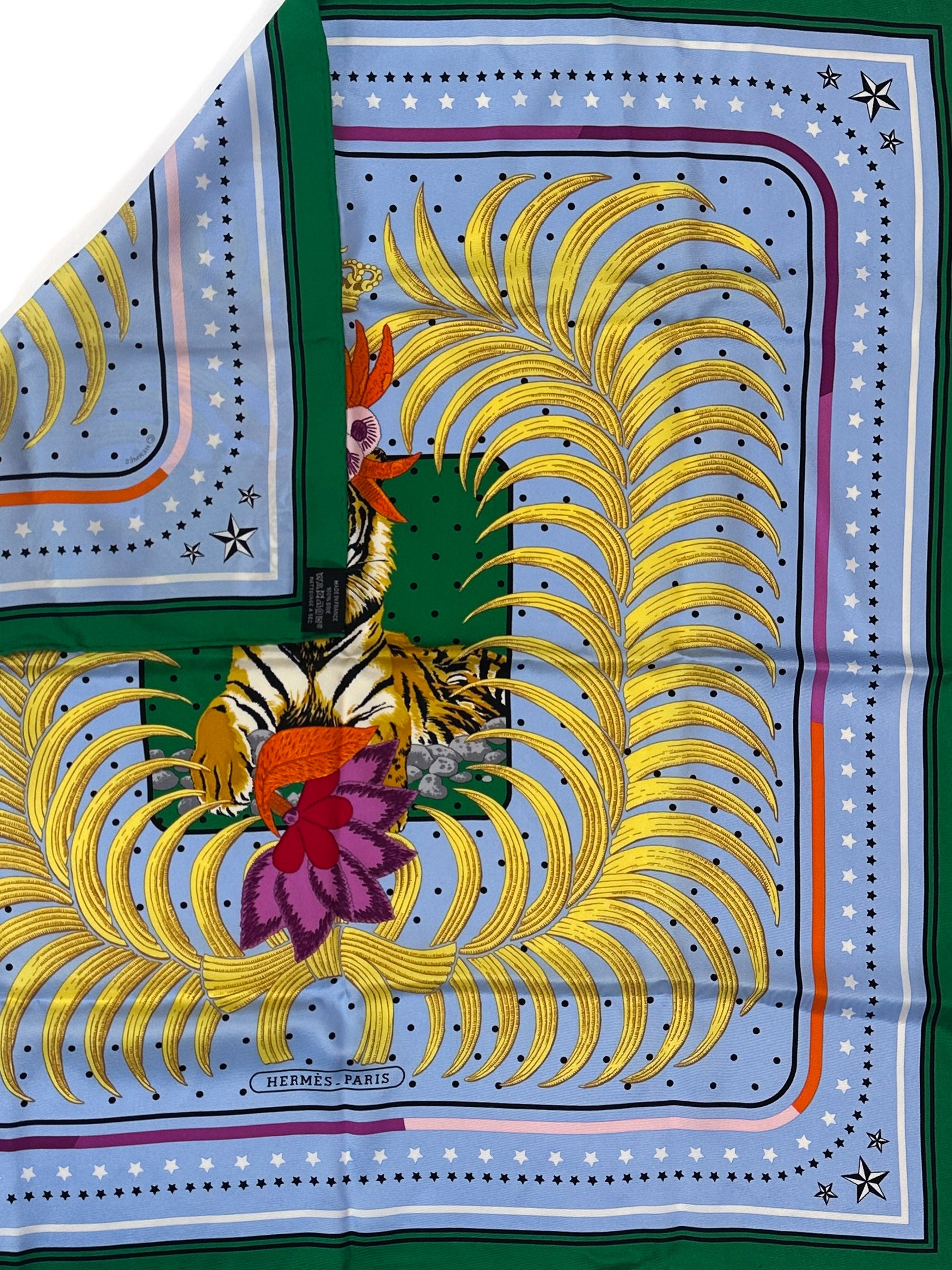 Hermès Tigre Royal Fleuri 70