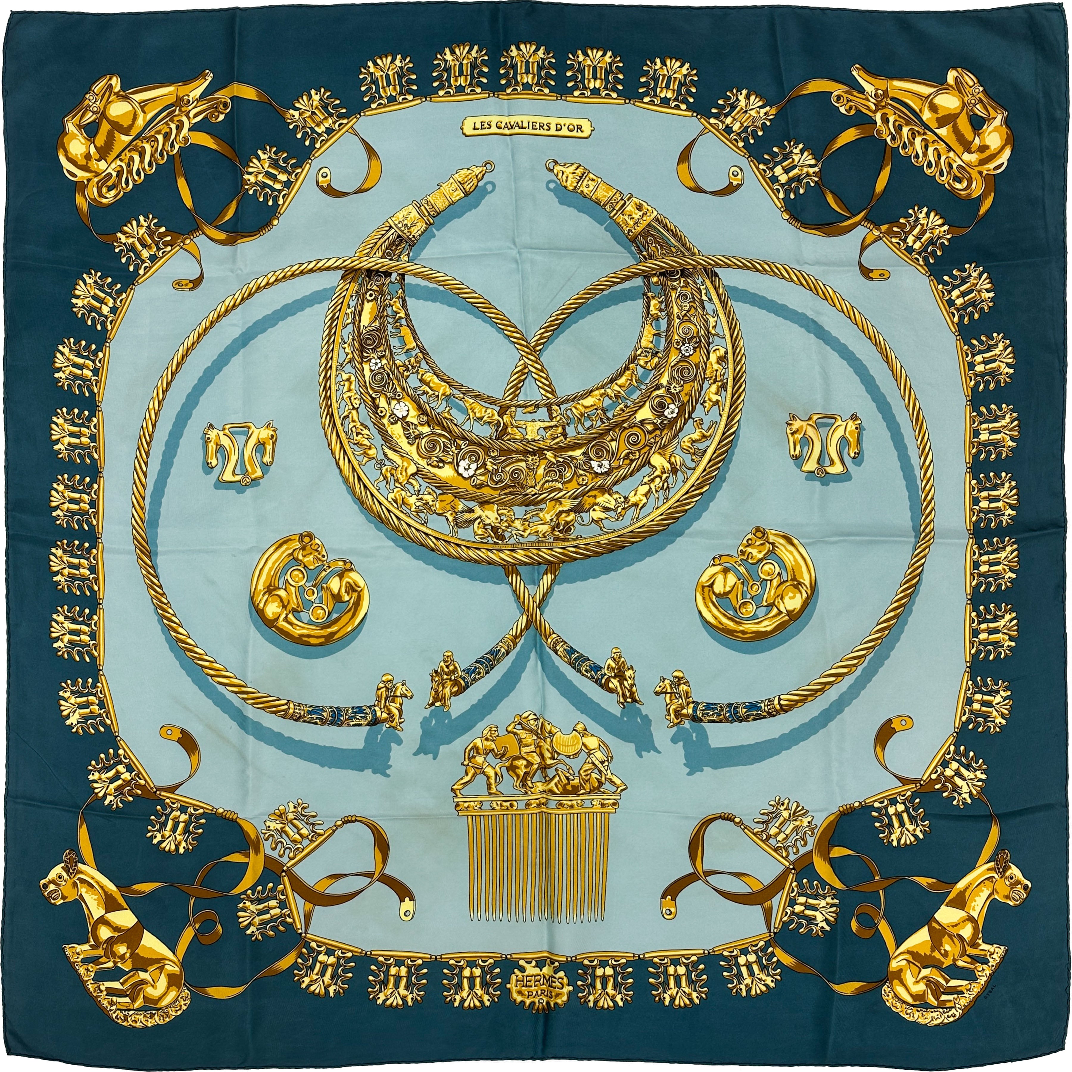 Hermès Les Cavaliers d'Or 90