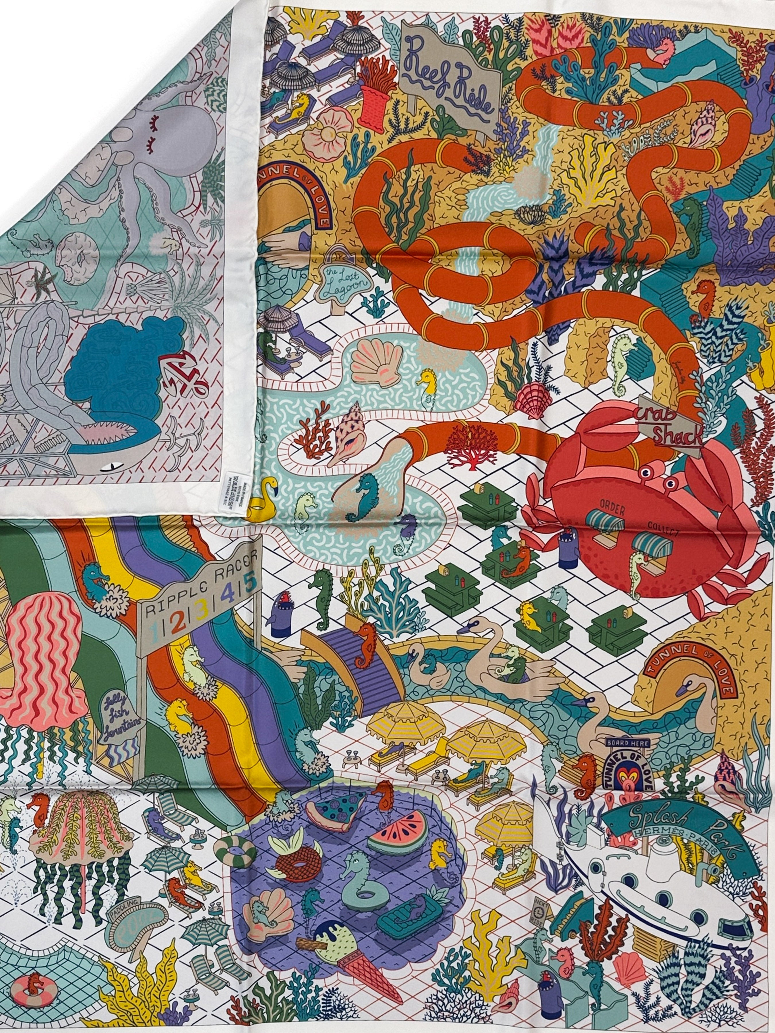 Hermès Splash Park Double Face 90