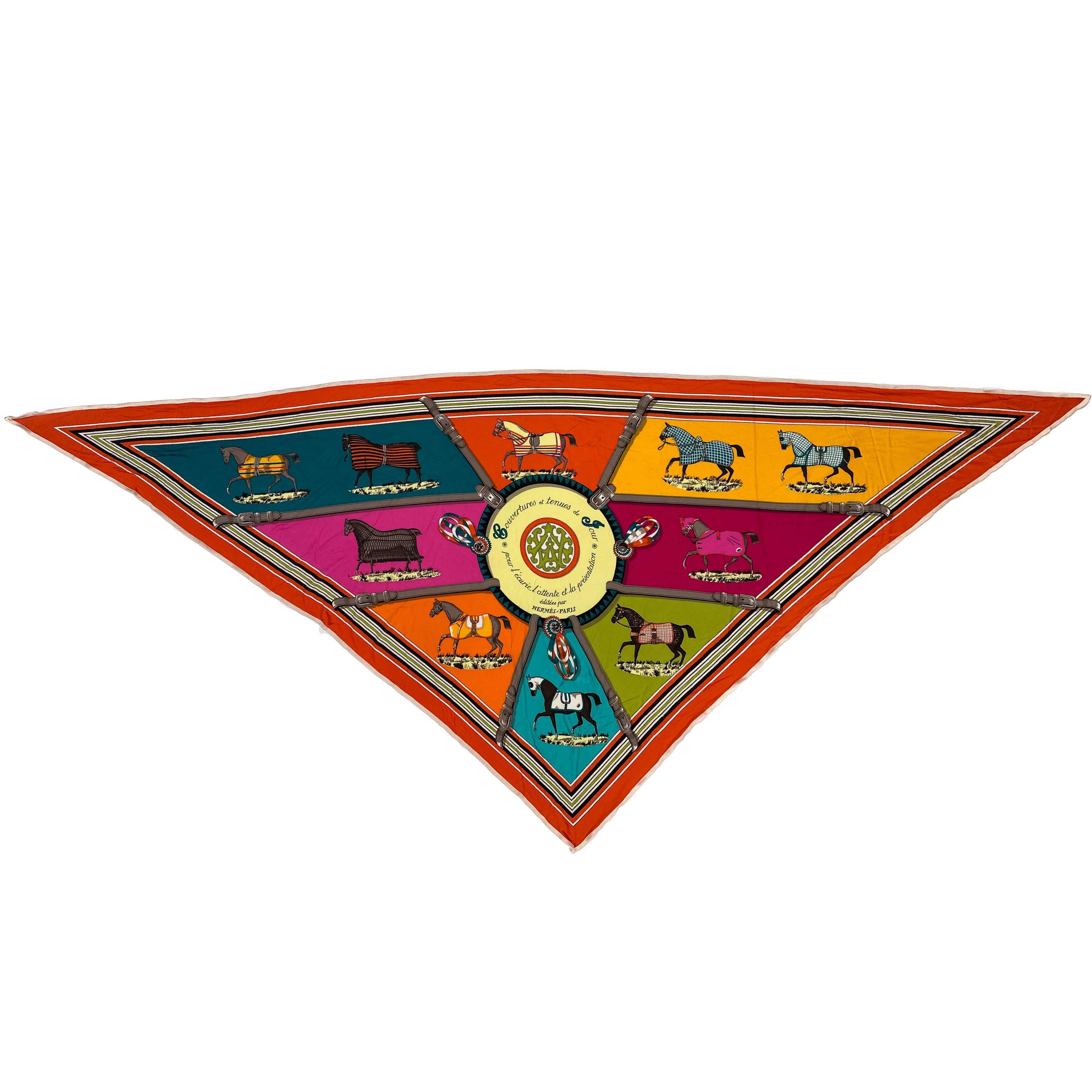 Hermès Couvertures et Tenues de Jour Jersey Silk Triangle