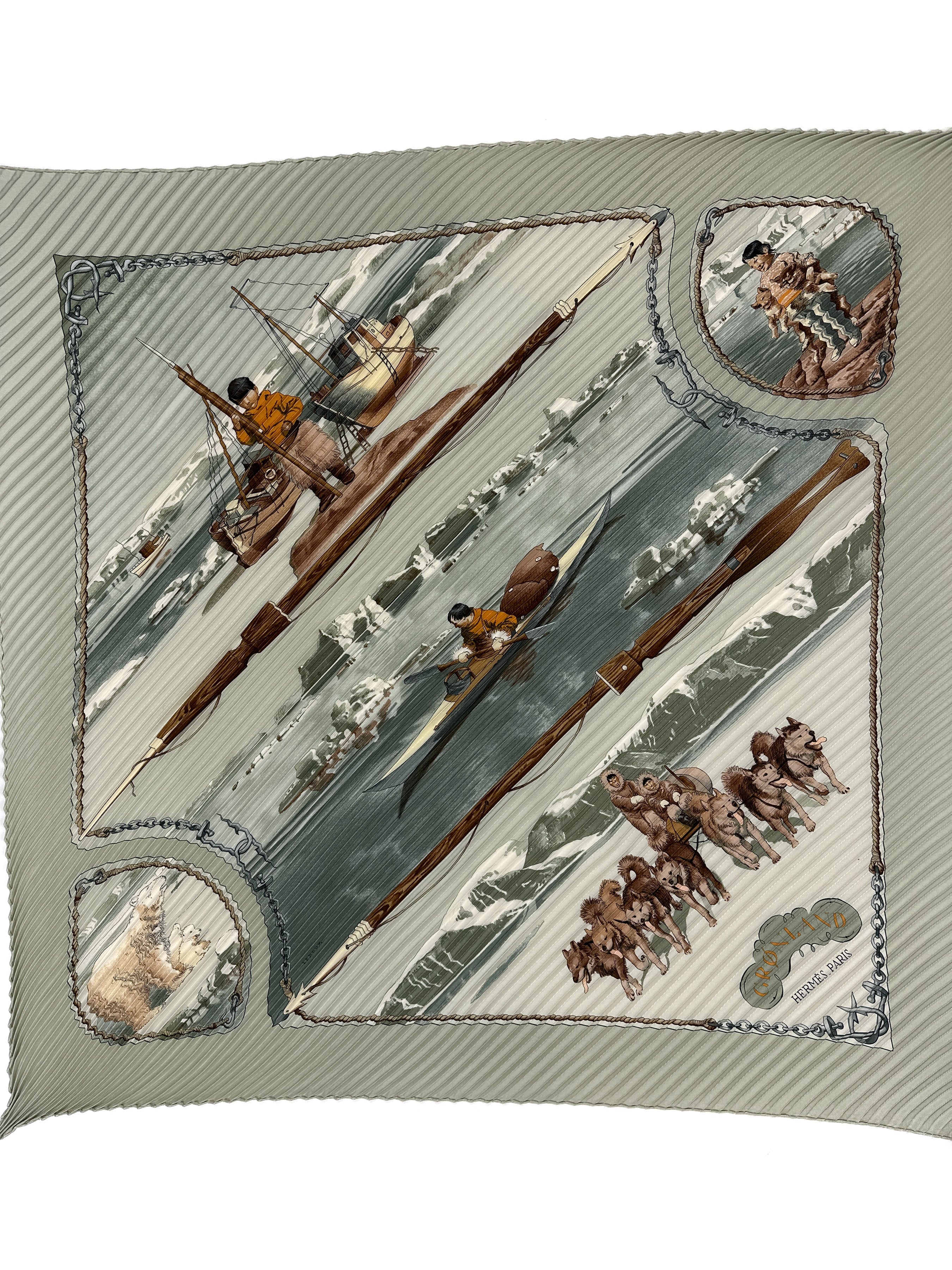 Hermès Groenland Plissé 90