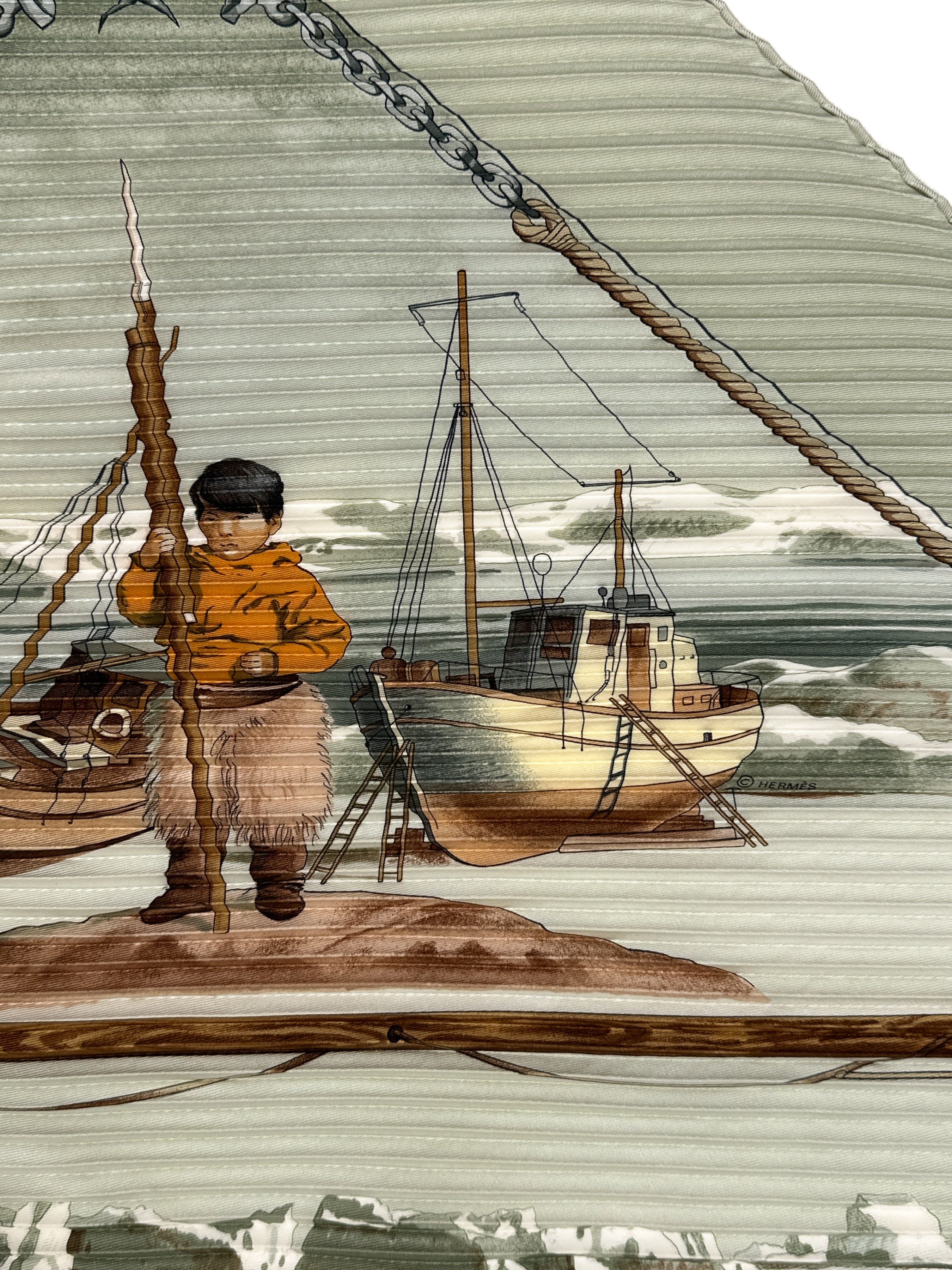 Hermès Groenland Plissé 90