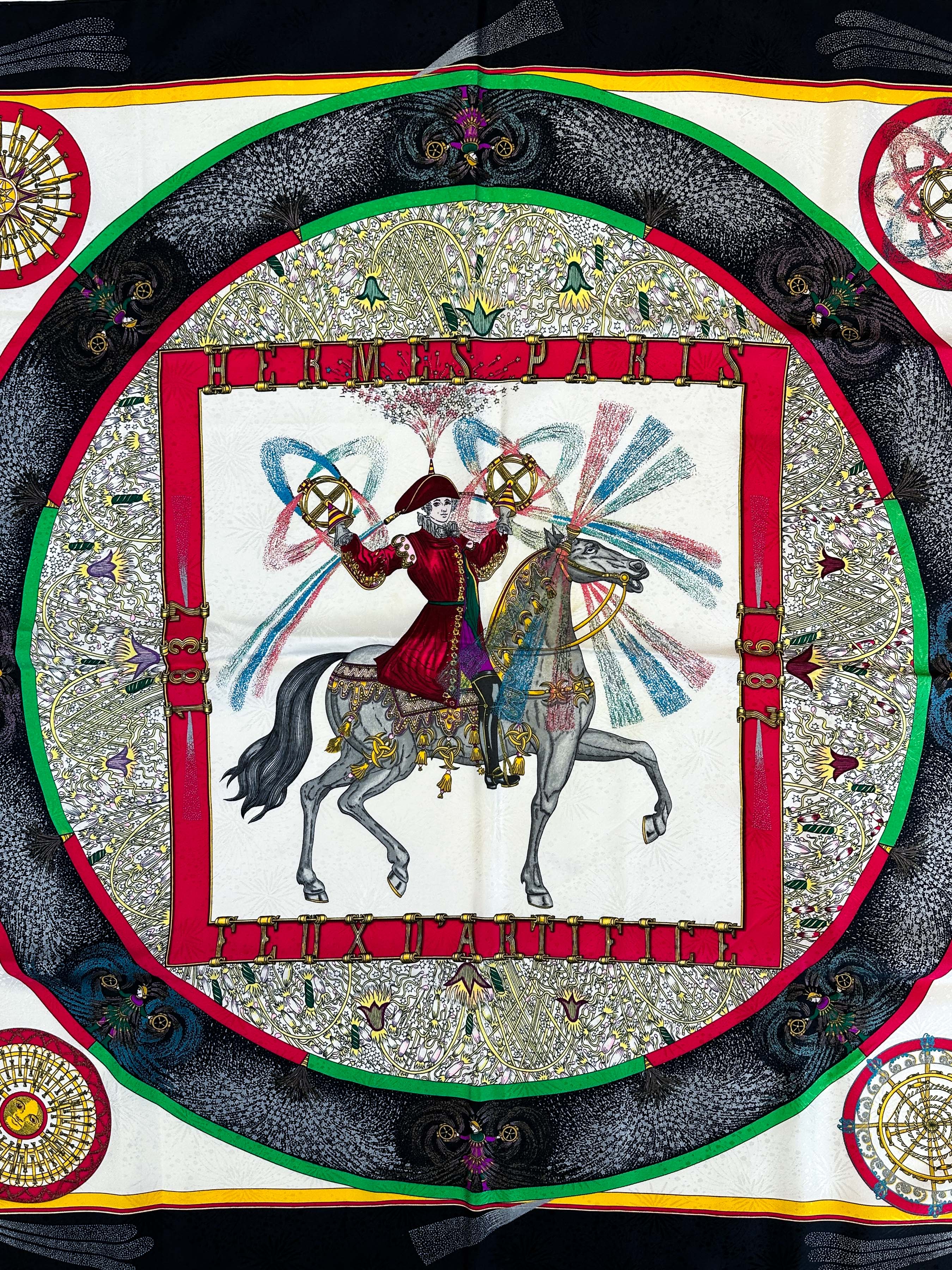 Hermès Feux d'Artifice Jacquard 90