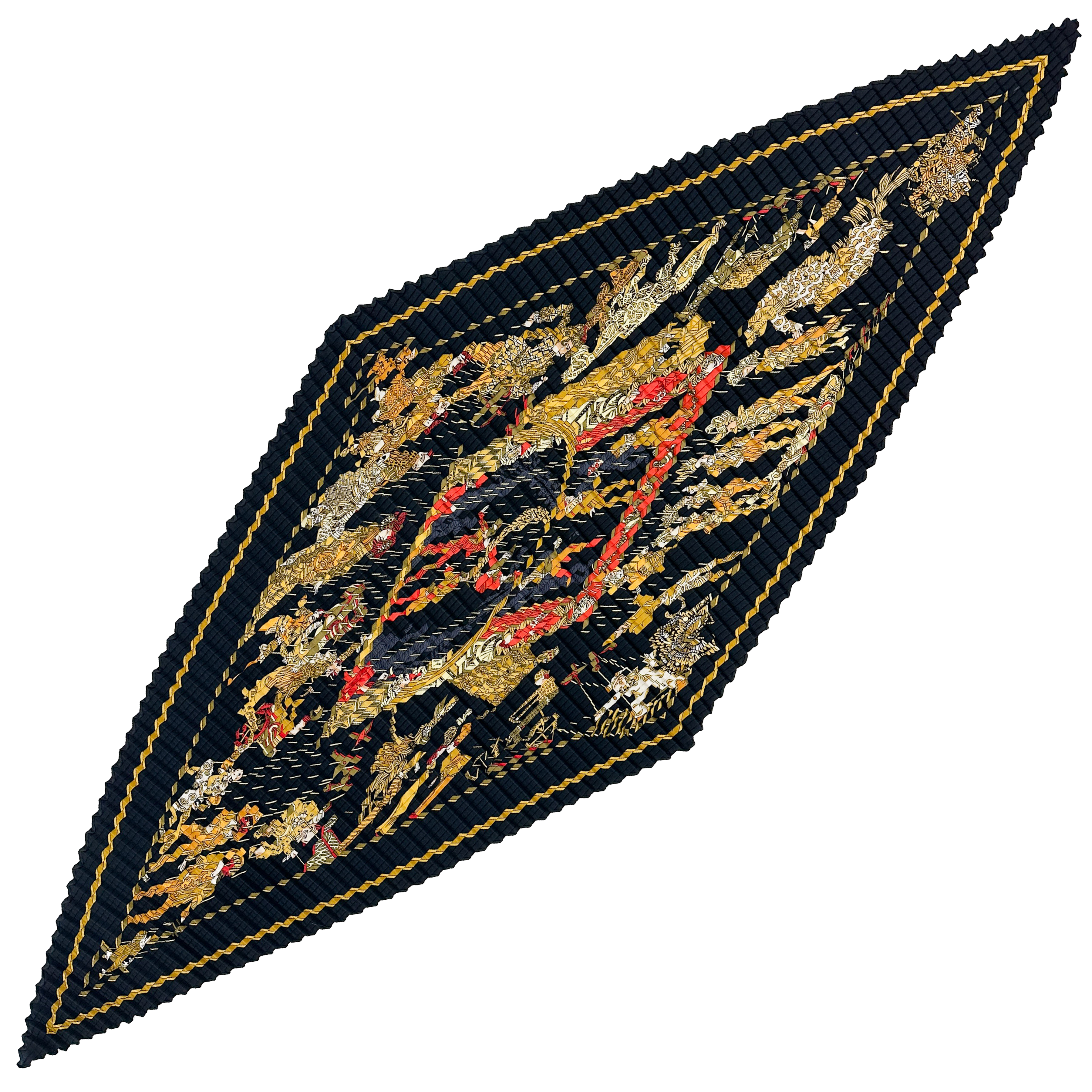 Hermès Le Temps des Marionnettes Mosaic Plissé 90