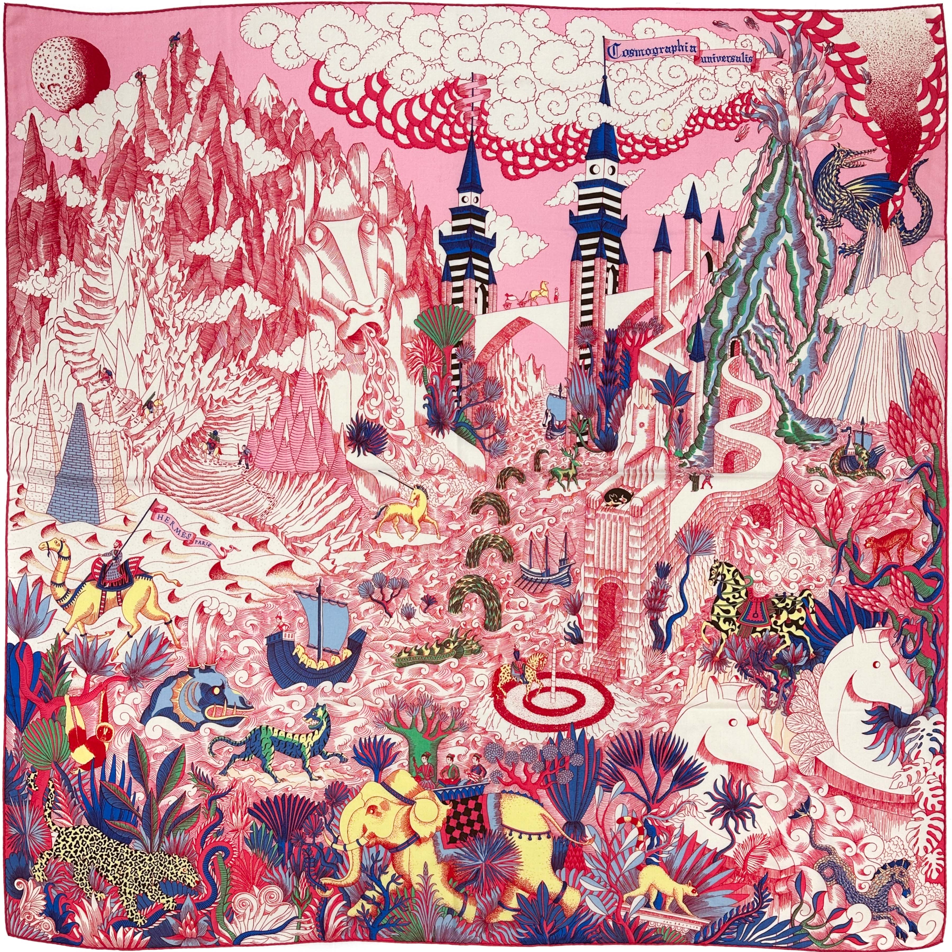 Hermès Cosmographia Universalis Cashmere Silk 140