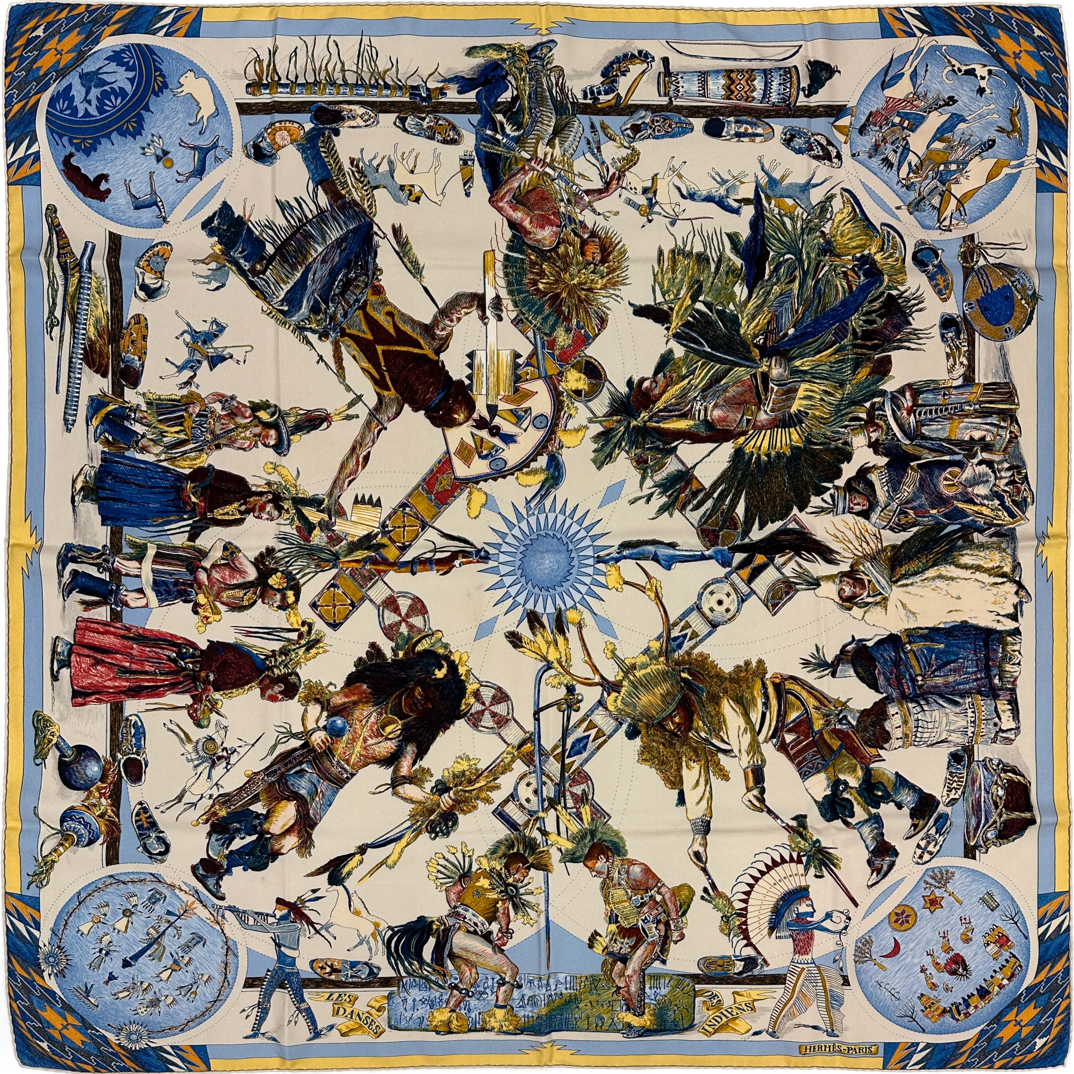 Hermès Les Danses des Indiens 90