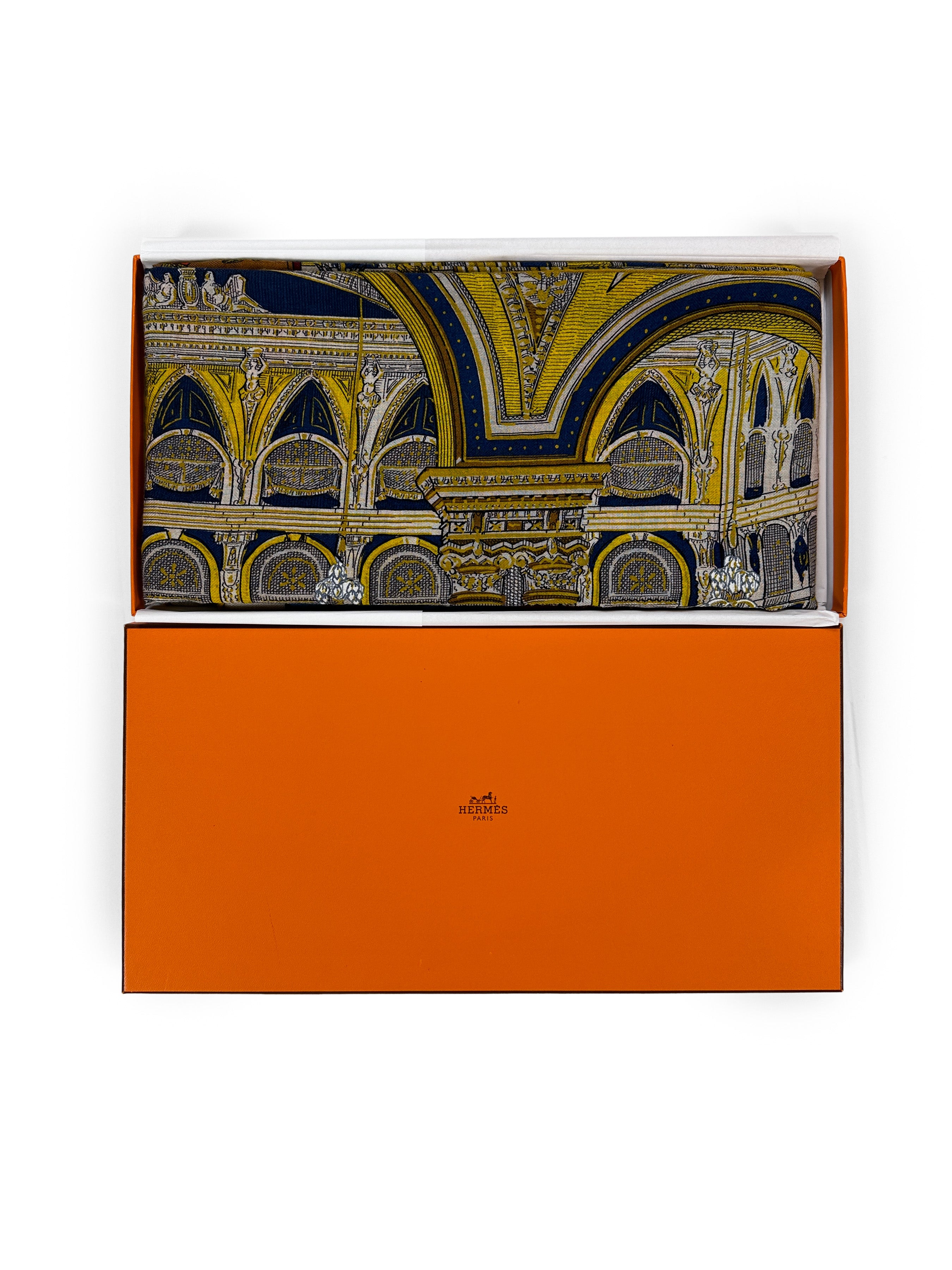 Hermès Grand Théâtre Nouveau Cashmere Silk 140