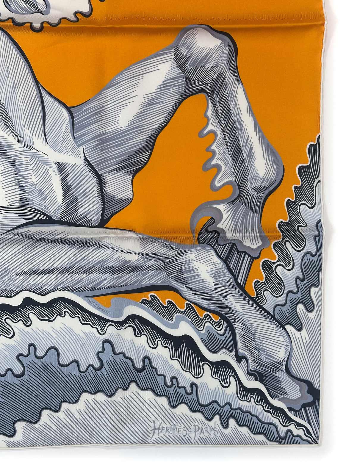 Hermès Cheval Sirene Double Face 90