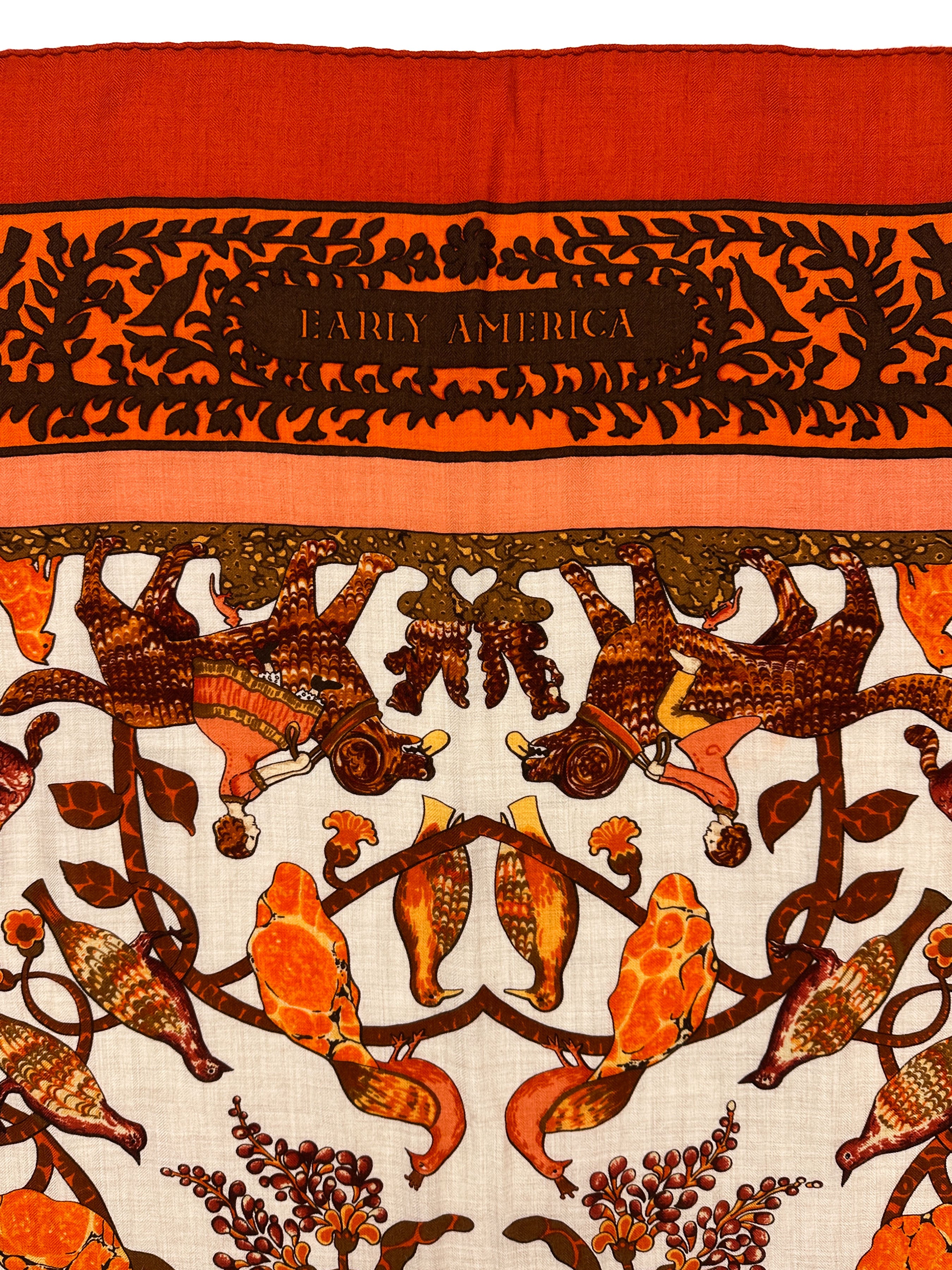 Hermès Early America Cashmere Silk 140