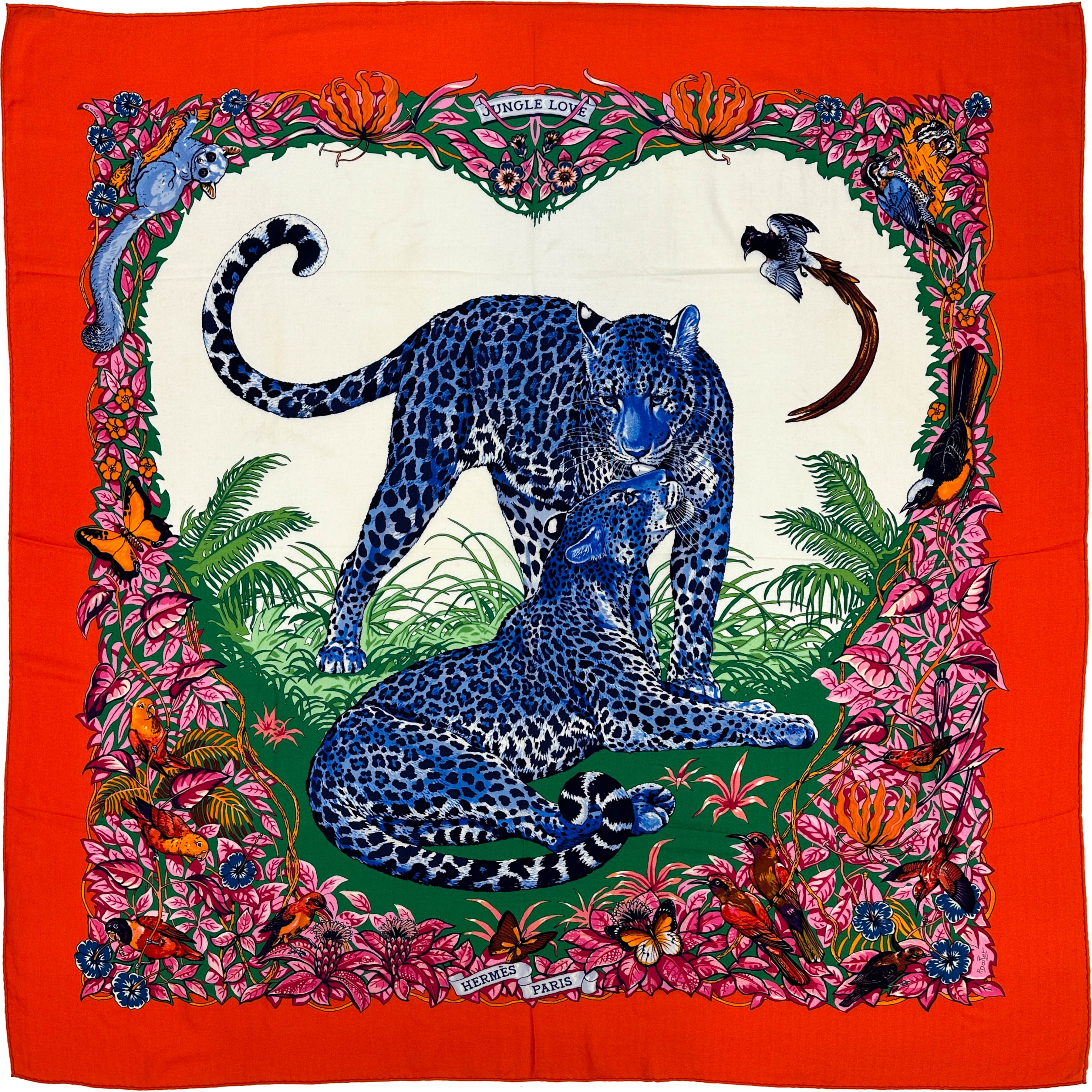 Hermès Jungle Love Cashmere Silk 140