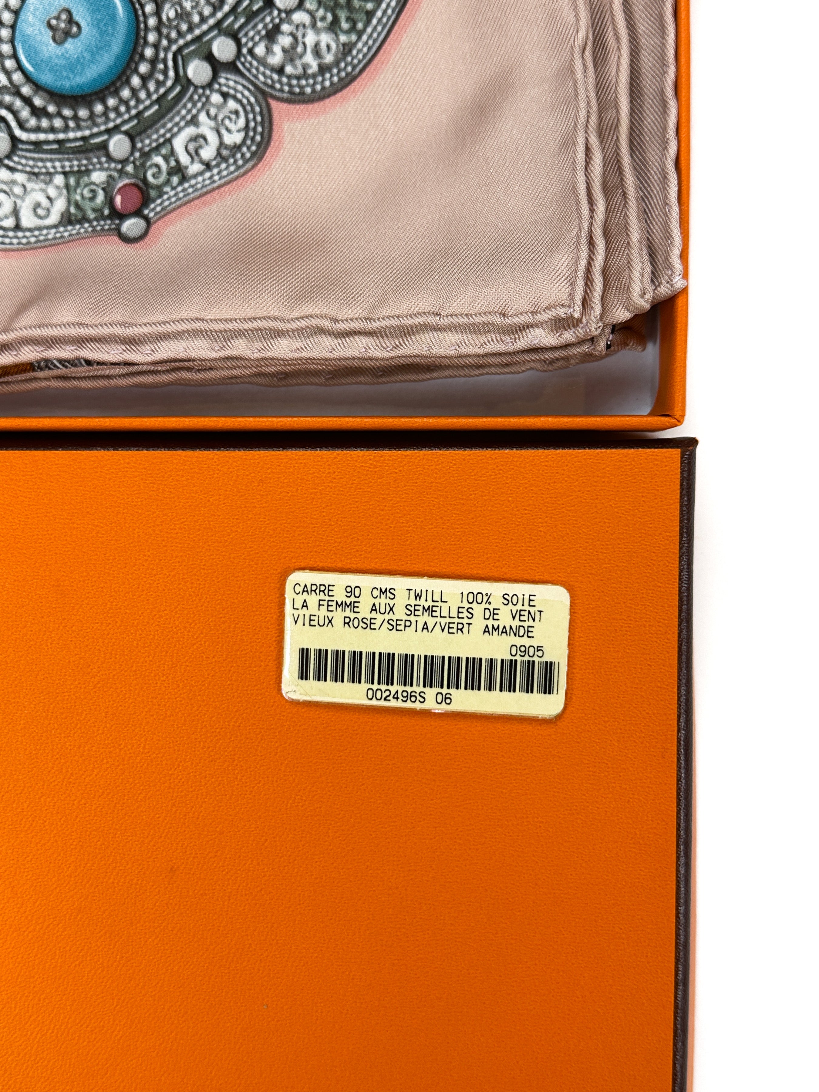 Hermès La Femme aux Semelles de Vent 90