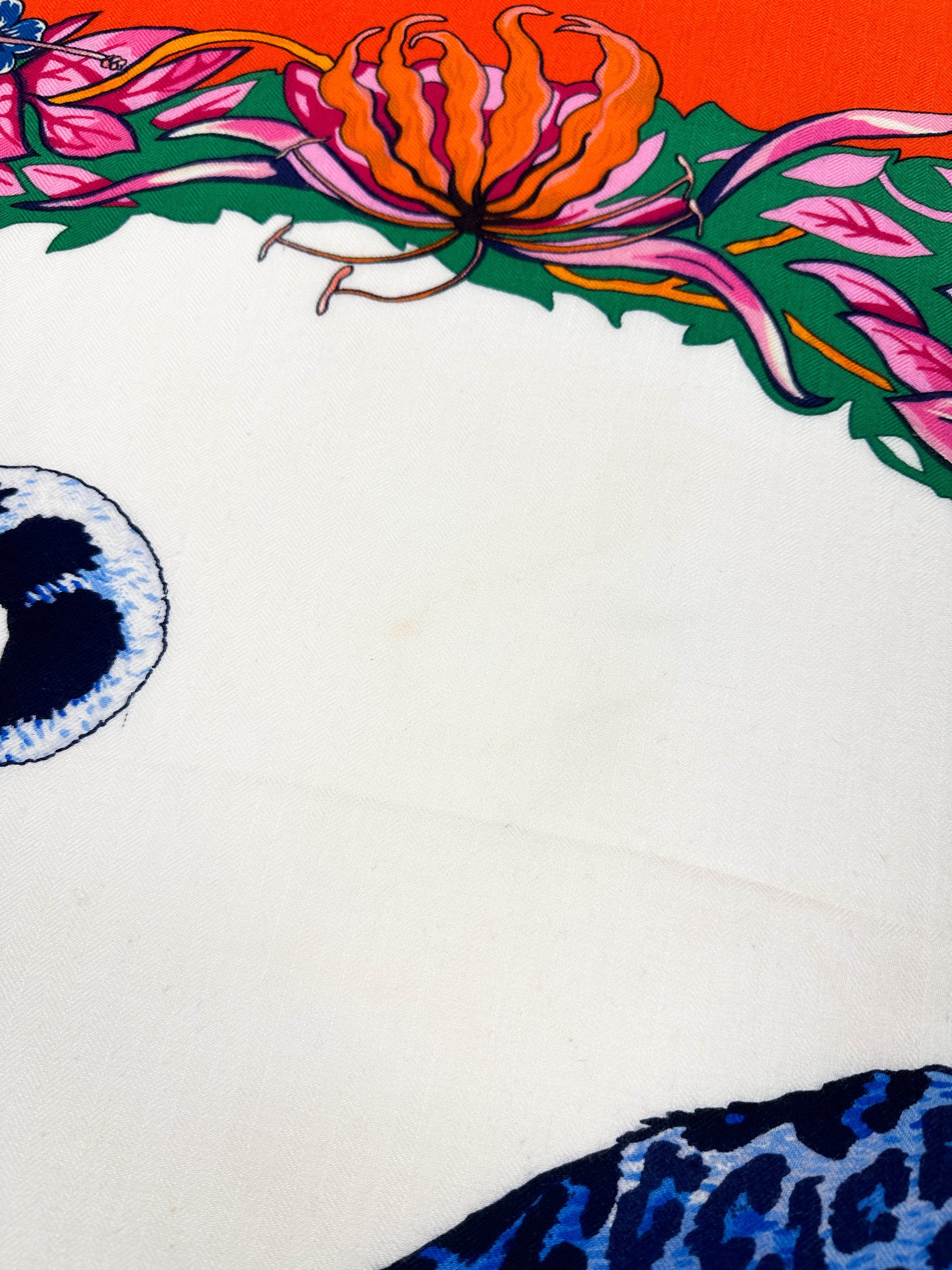 Hermès Jungle Love Cashmere Silk 140